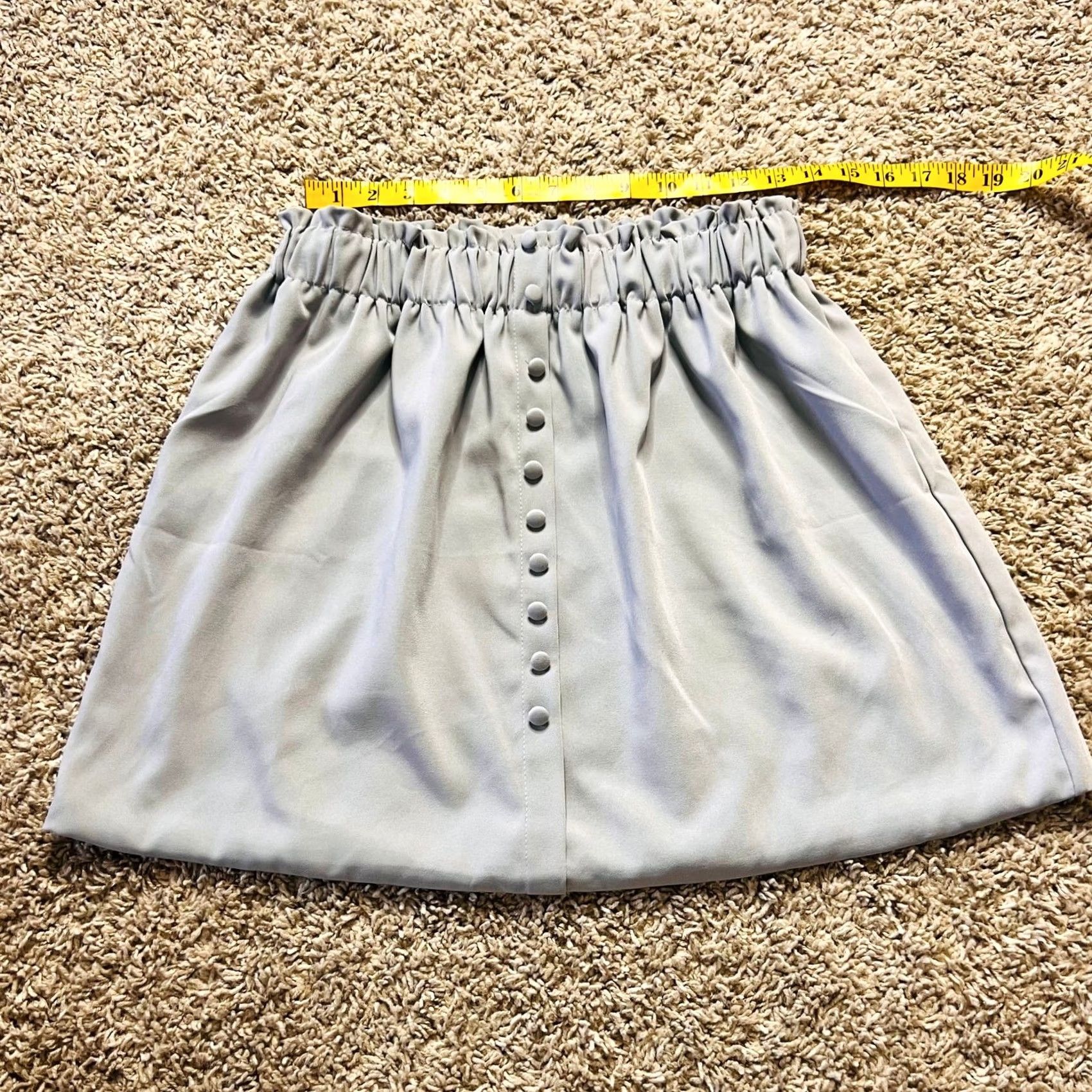 Vintage VINTAGE Grey Front Button Business Midi Skirt Size M Womens Skirt Midi Gray Front Button, Size M, Vintage, Short Length, Pleated, Regular Size Size 32" / US 10 / IT 46 - 2 Thumbnail