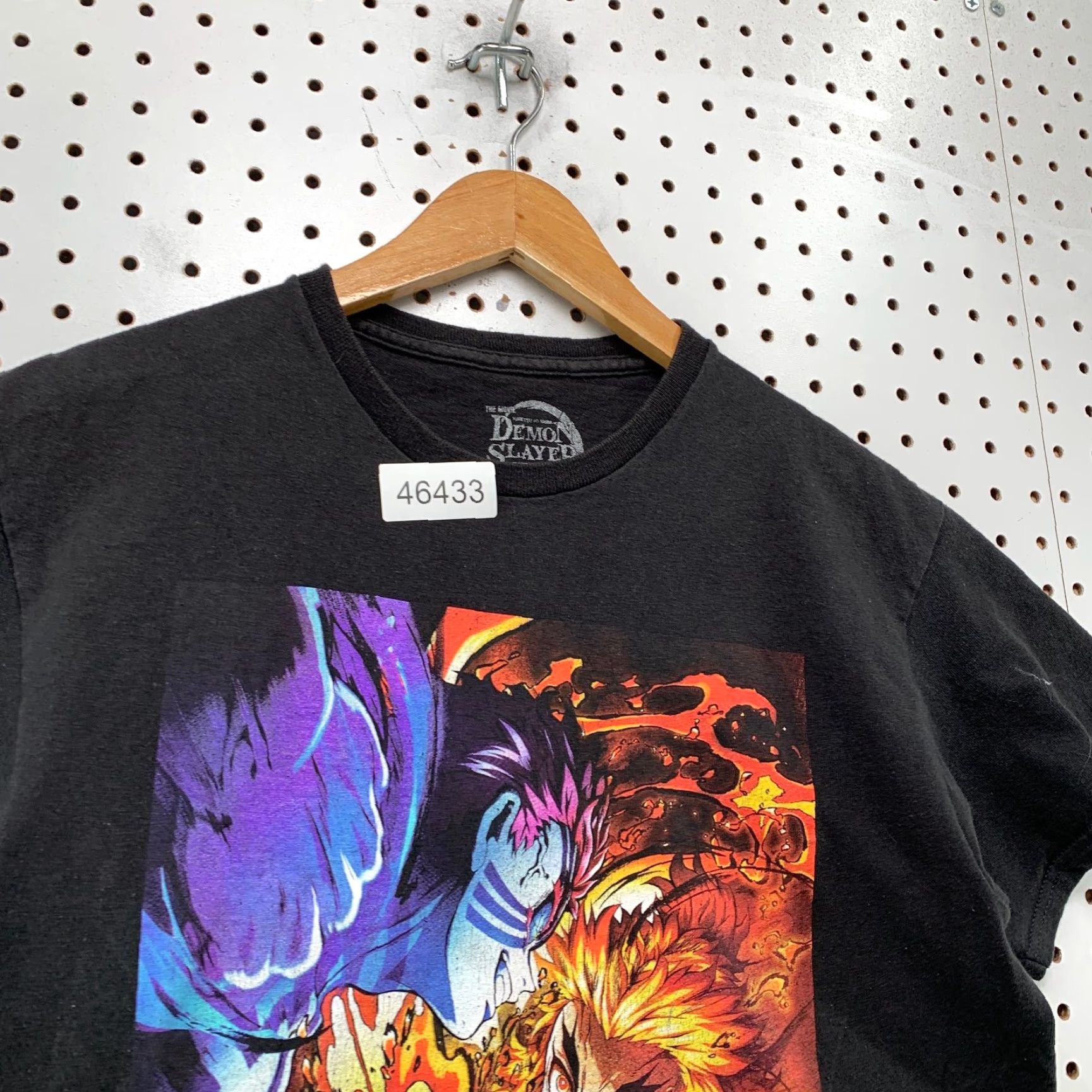 Vintage Demon Slayer Mugen Train Shirt Men M Black Anime Kimetsu no Yaiba The Movie Shirt Size US M / EU 48-50 / 2 - 6 Thumbnail