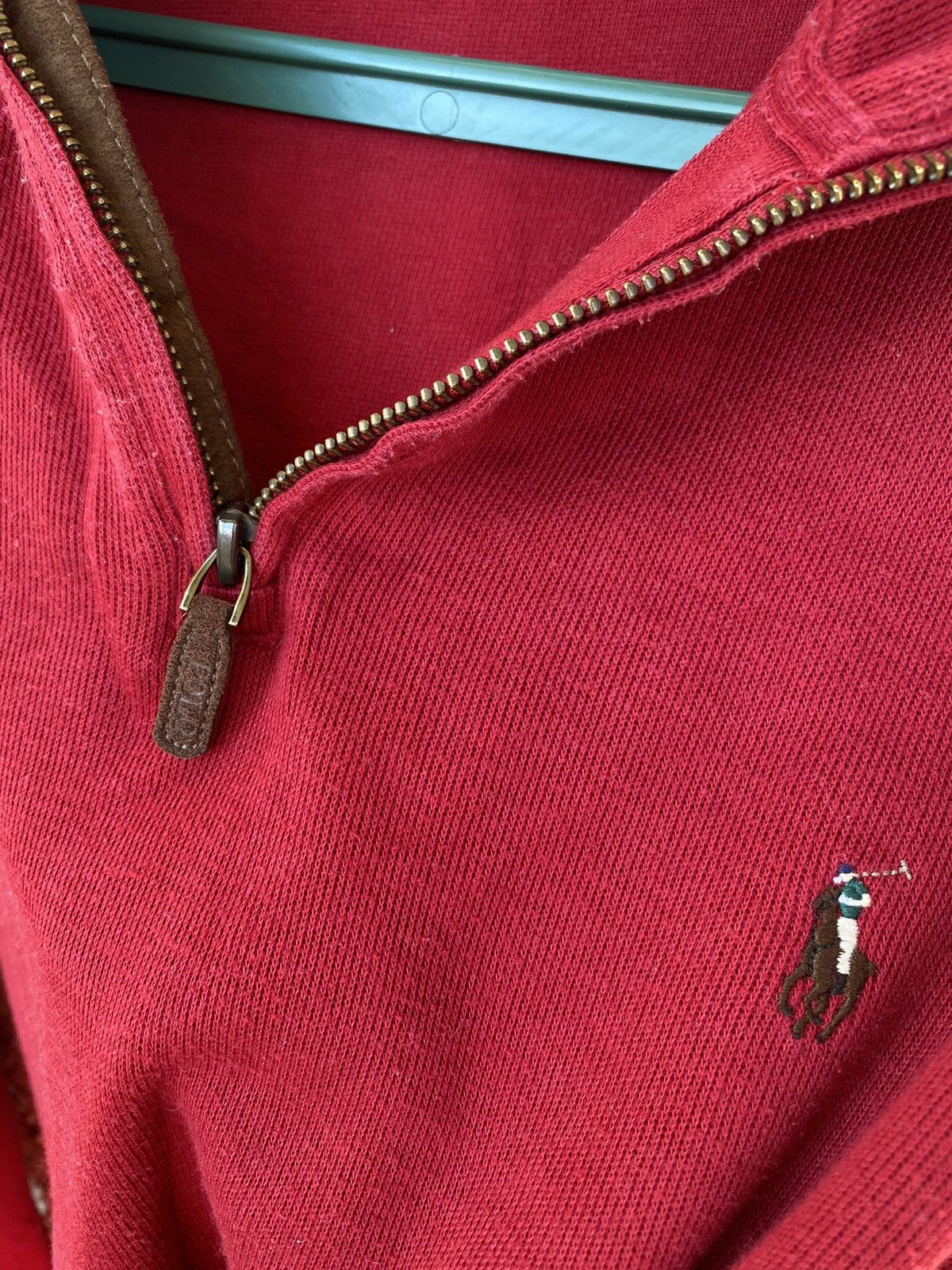 Polo Ralph Lauren Polo Ralph Lauren 1/4 Zip Cotton Long Sleeve Sweater Size US L / EU 52-54 / 3 - 3 Thumbnail