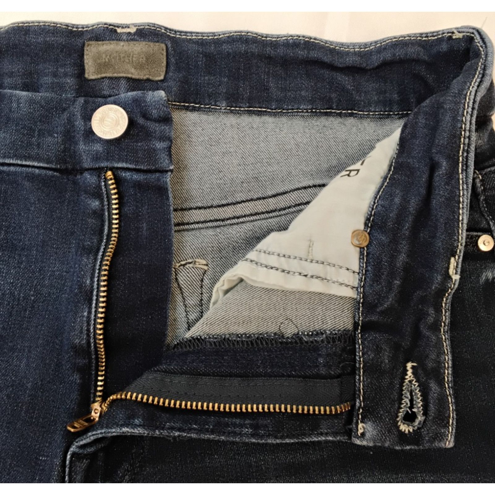 MOTHER Mother Highwaisted Looker Ankle Jean Women's 28 Dark Wash Size 28" / US 6 / IT 42 - 10 Thumbnail