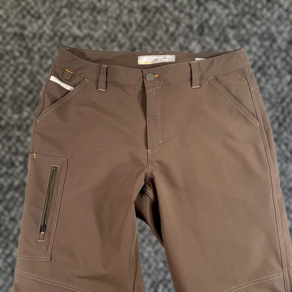 Ariat Ariat Rebar Pants Womens 32 S Brown Perfect Rise Straight Work 35x31 Size 24" / US 00 / IT 34 - 1 Thumbnail