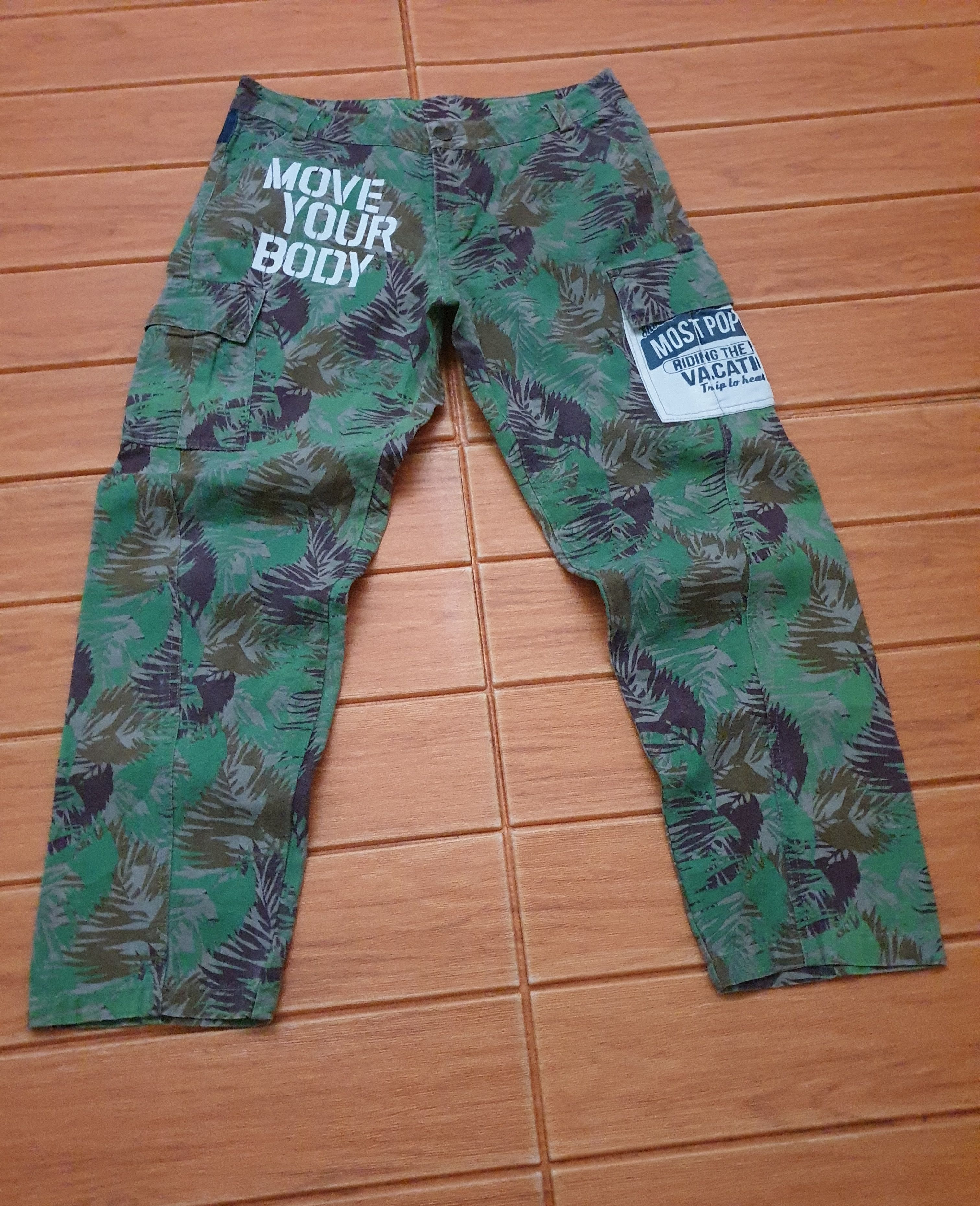 Japanese Brand Blue Moon leaf camouflage Pant Size US 31 - 3 Thumbnail