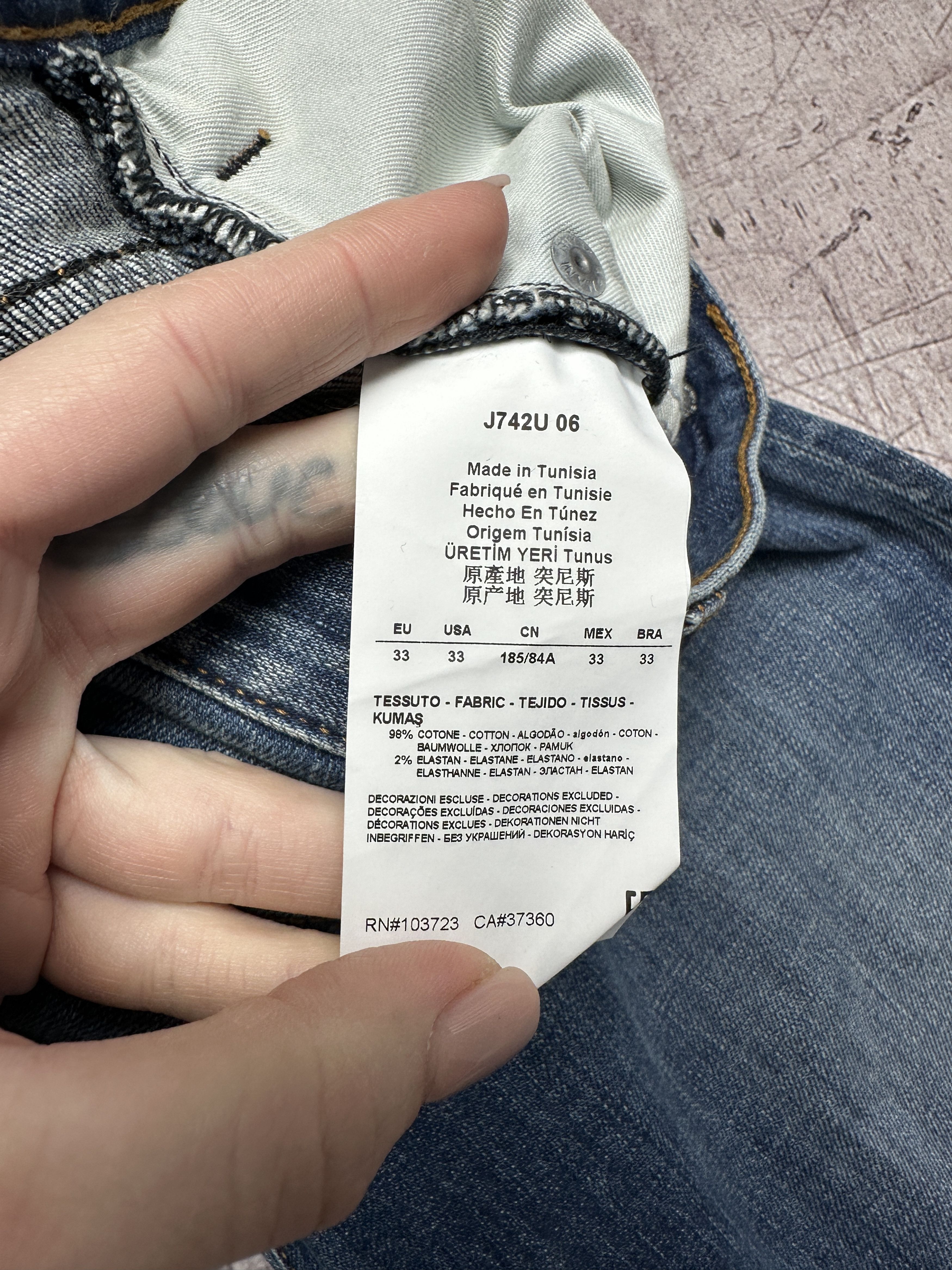Armani Armani Jeans Mens Denim Pants Jeans Size US 33 - 9 Thumbnail