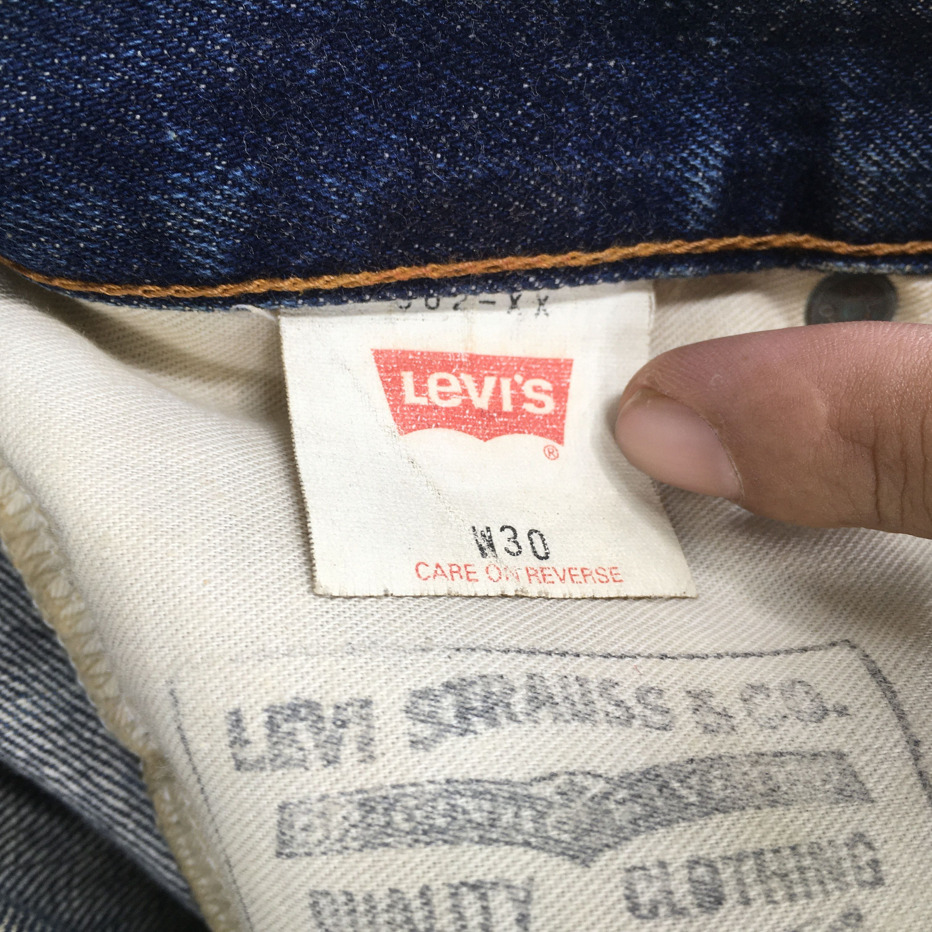 Levi's Size 29x28.5 Vintage 90's Levi's 502 Big E LVC Jeans S1959 Size US 29 - 14 Thumbnail