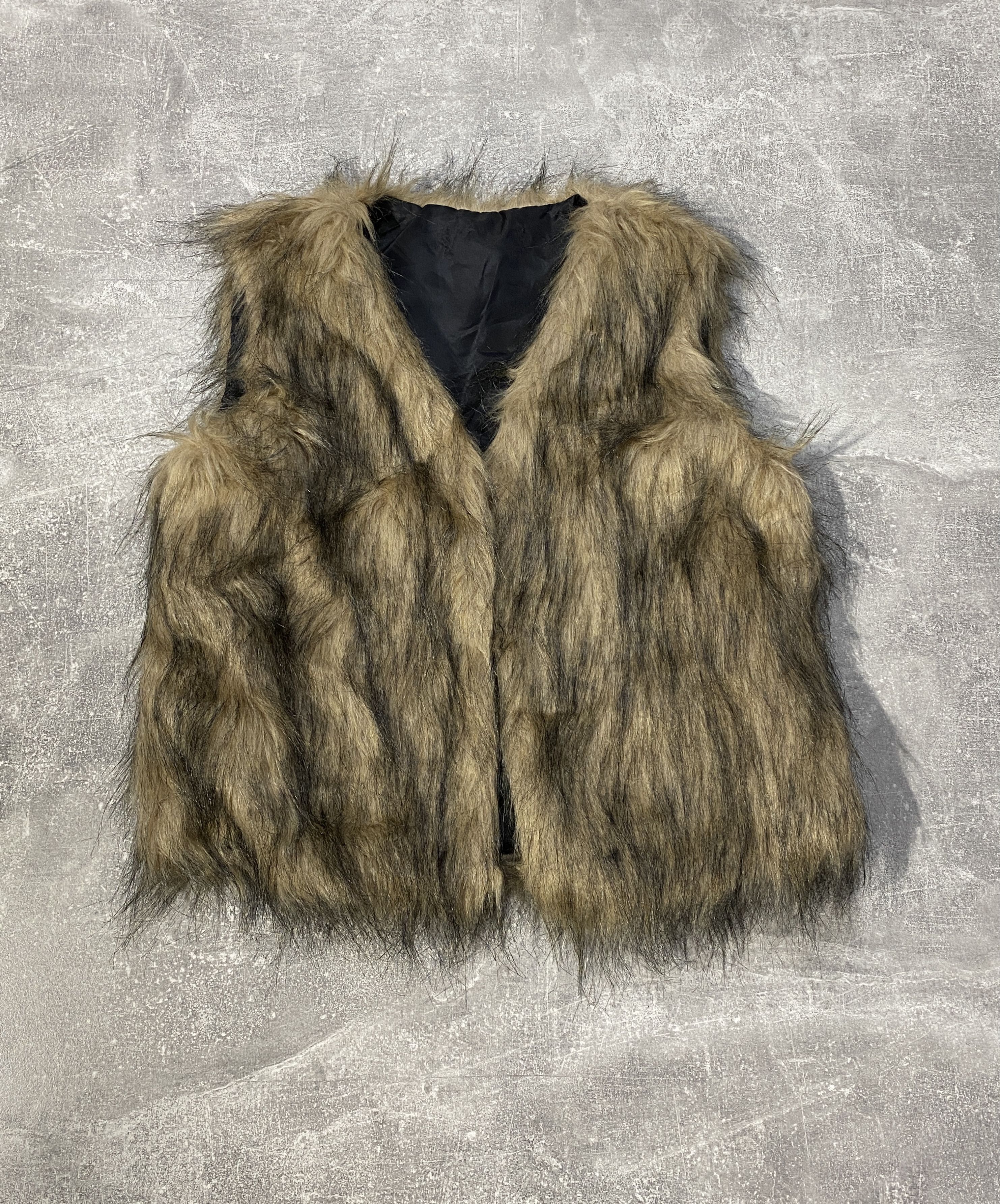 Beauty Beast CRAZY Y2K FLUFFY VAMP BROWN ISWN LGB TYPE FAUX FUR VEST Size US S / EU 44-46 / 1 - 1 Thumbnail
