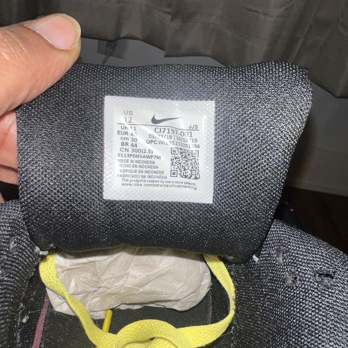 Nike × Undefeated Nike Air Max ‘90 x Undefeated | Black Opti-Yellow 2019 Size US 12 / EU 45 - 10 Thumbnail
