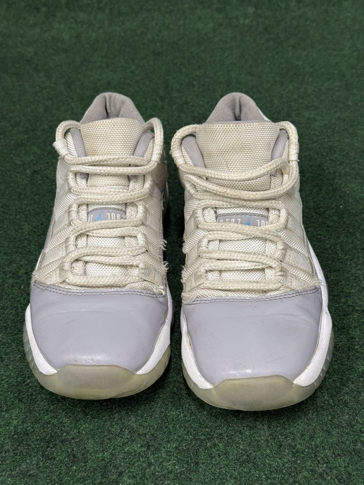 Jordan Brand Air Jordan 11 Retro Low Cement Gray 528896-140 Size US 5.5 / EU 38 - 2 Thumbnail