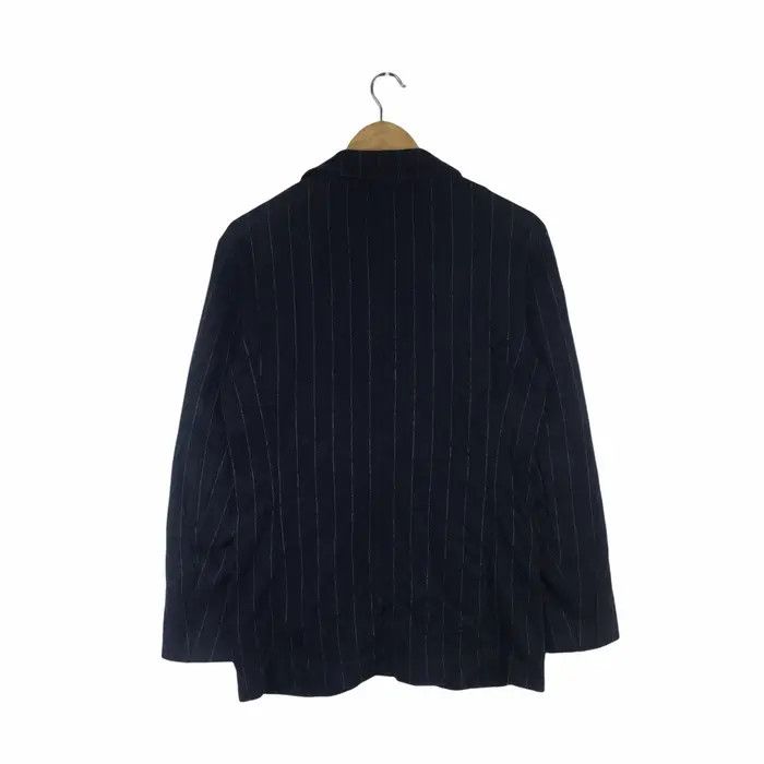 Armani Vtg ARMANI EXCHANGE Made In Italy Striped Blazer Coat Suit Size 40R - 4 Thumbnail