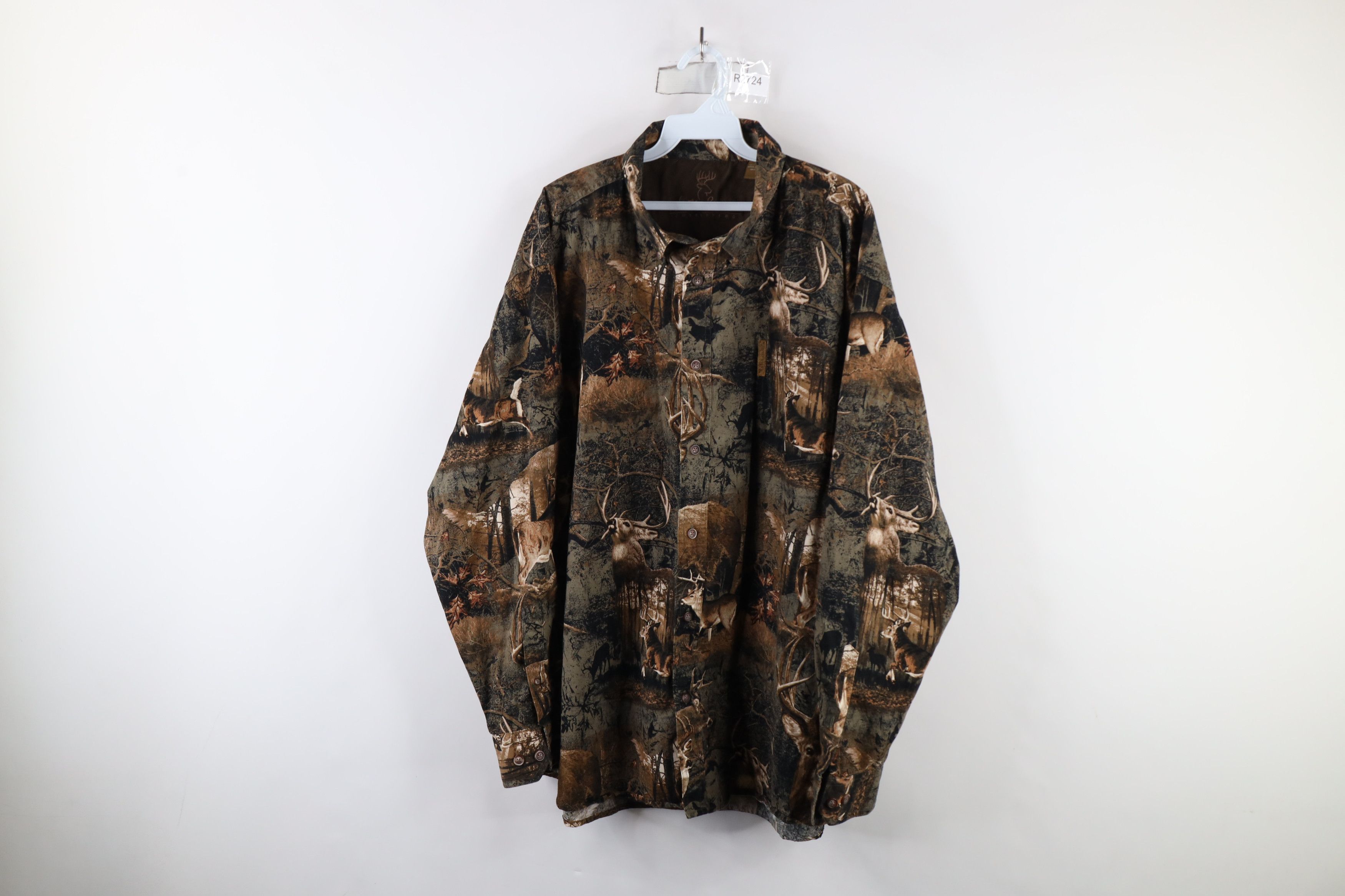 Vintage Vintage 90s Deer Buck All Over Print Button Down Shirt Size US XXL / EU 58 / 5 - 1 Thumbnail