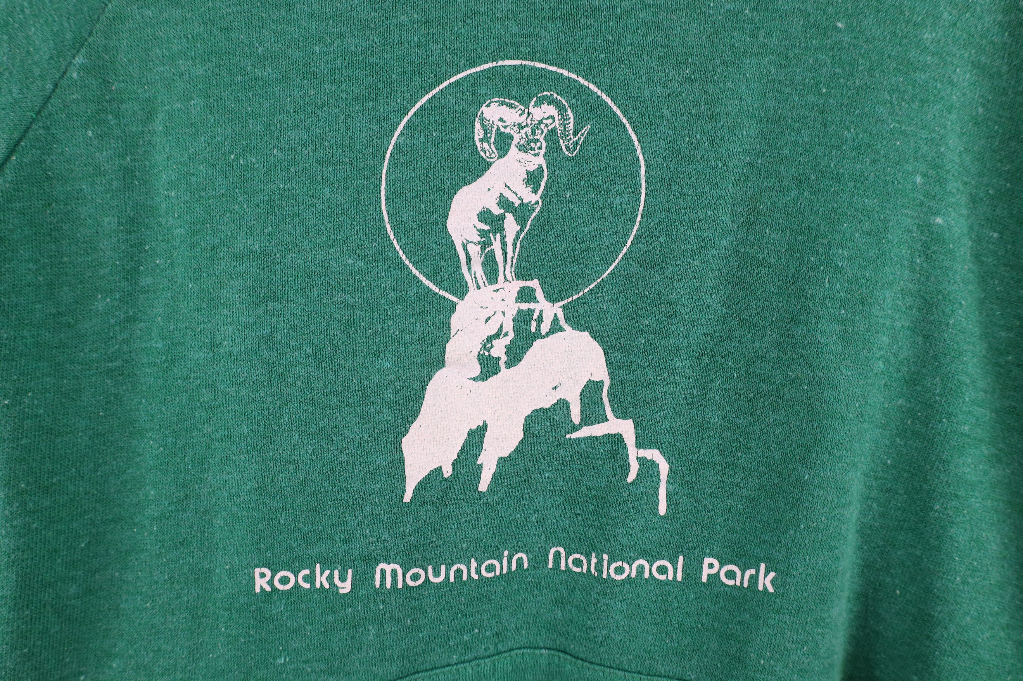 Vintage Vintage 70s Mountain National Park Hoodie Sweatshirt USA Size US M / EU 48-50 / 2 - 4 Thumbnail