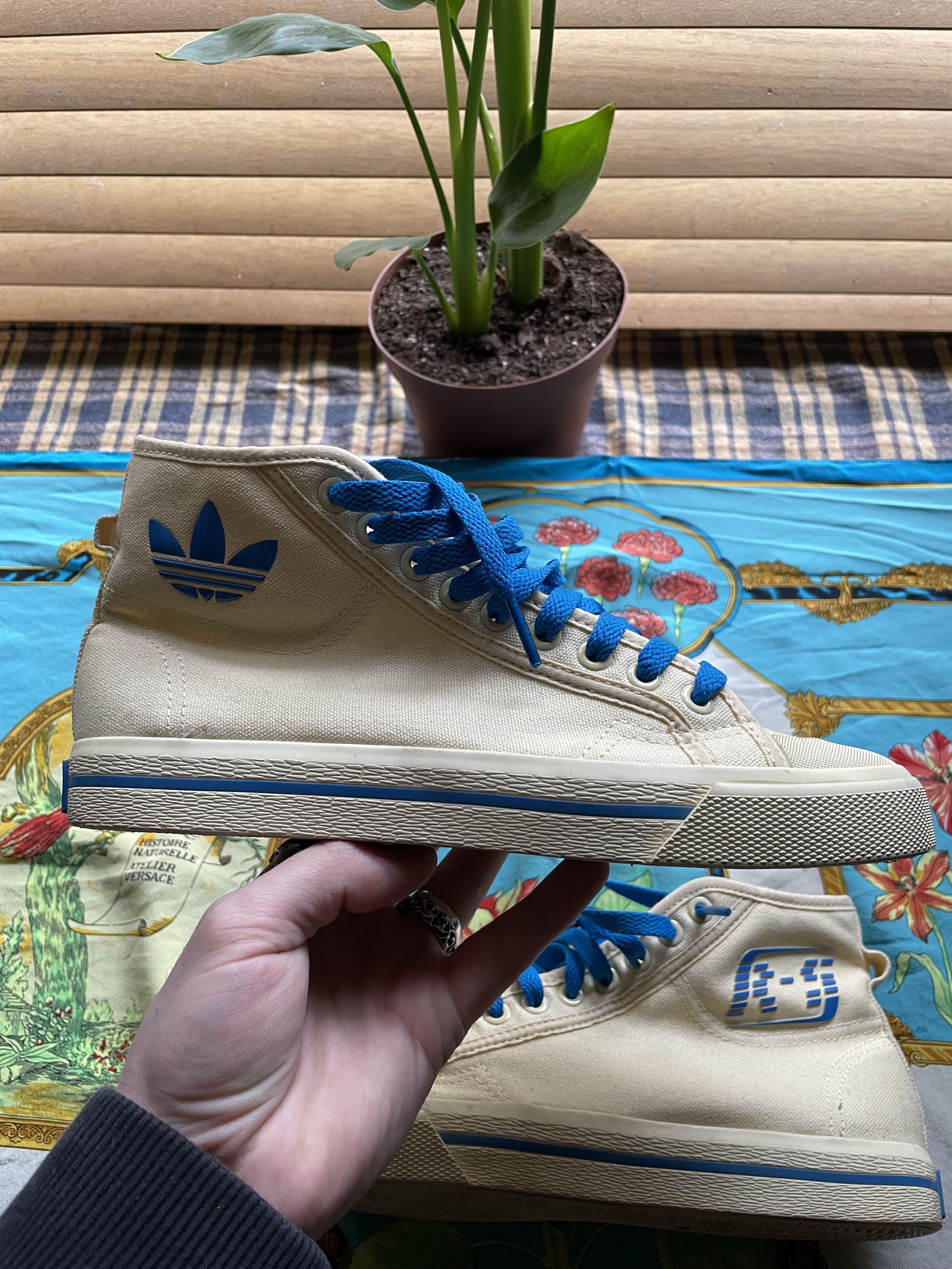 Adidas Raf Simons hi top off white converse style Grailed