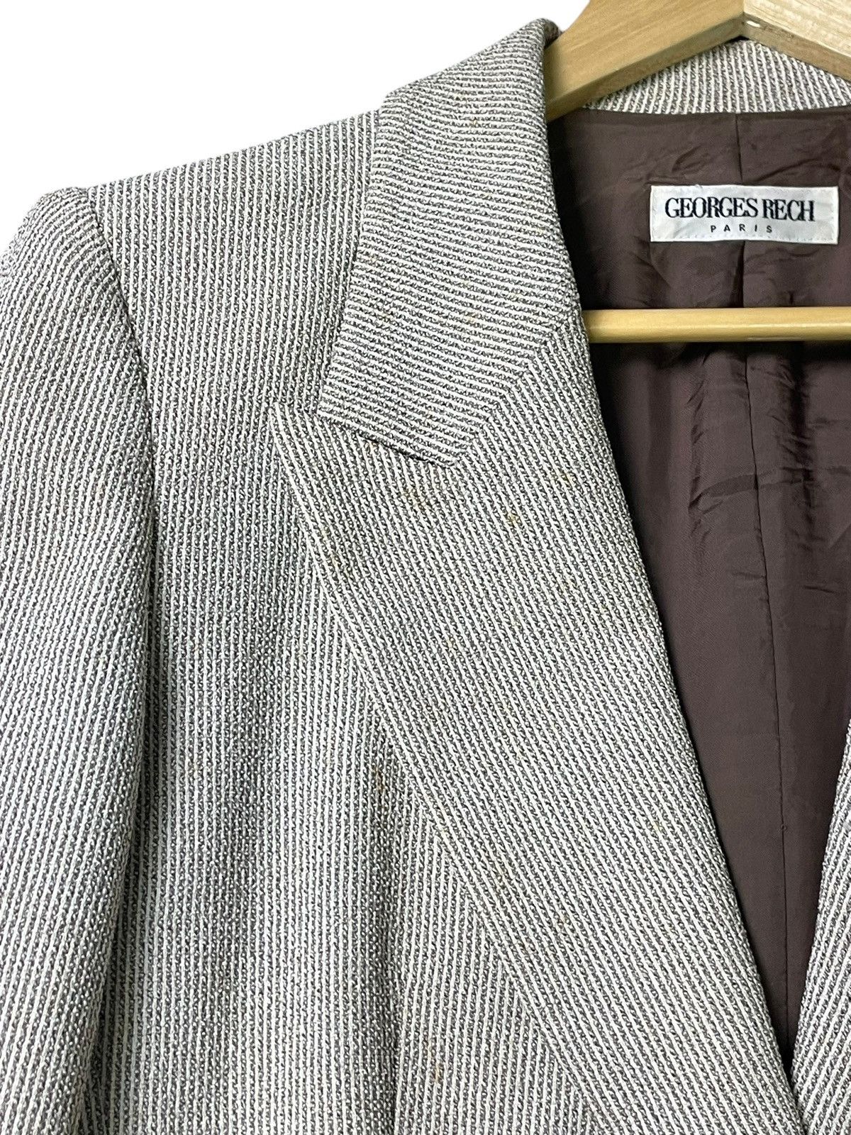 Designer × Japanese Brand × Vintage Georges Rech x Vintage Linen Blazer (35) Size US S / EU 44-46 / 1 - 7 Thumbnail