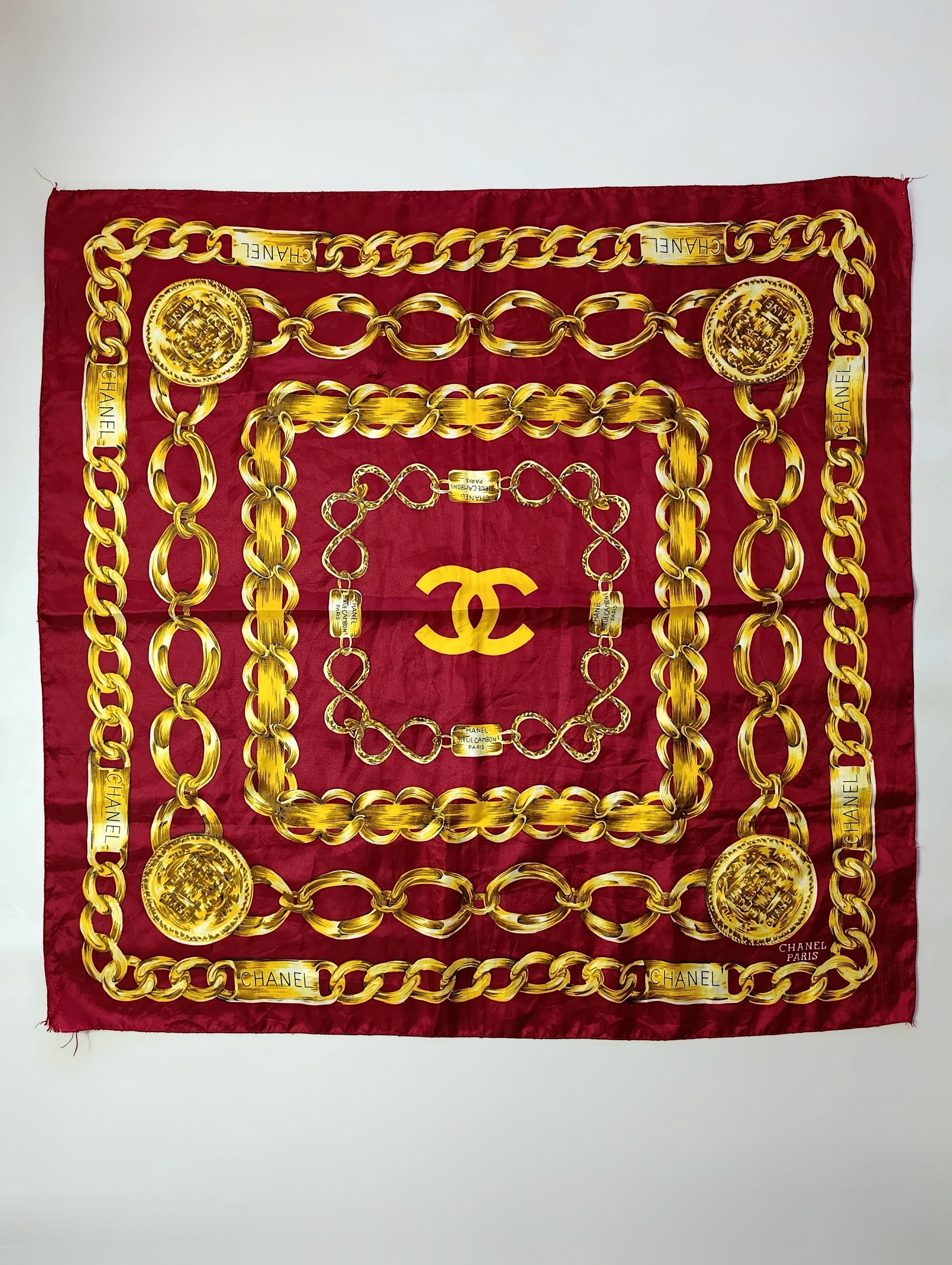 Vintage Vintage Chanel Golden Chains Scarf Size ONE SIZE - 2 Thumbnail