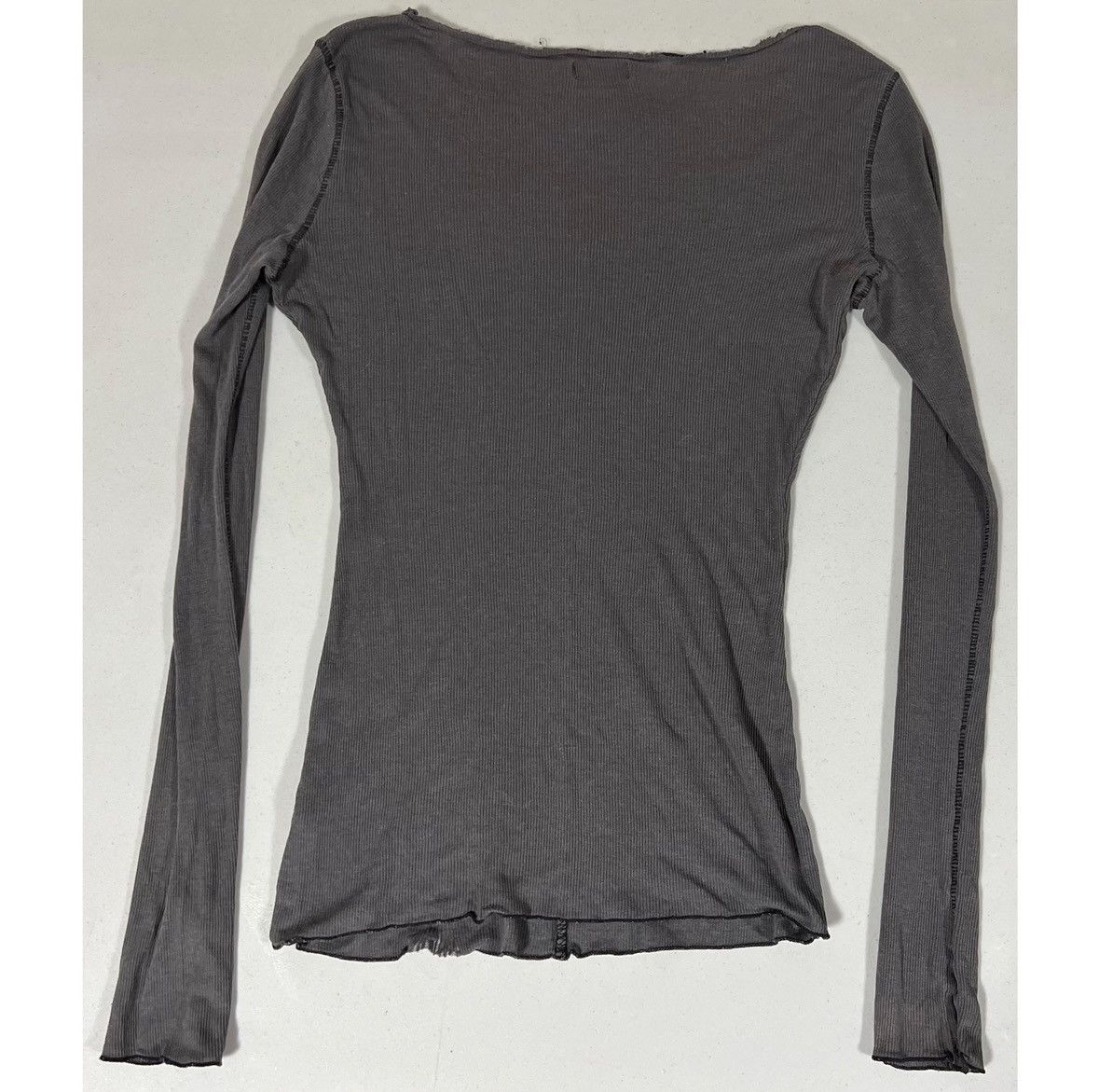 Free People Free People Gray Crewneck Long Sleeve Shirt Top Tee Size XS🩶 Size XS / US 0-2 / IT 36-38 - 3 Thumbnail