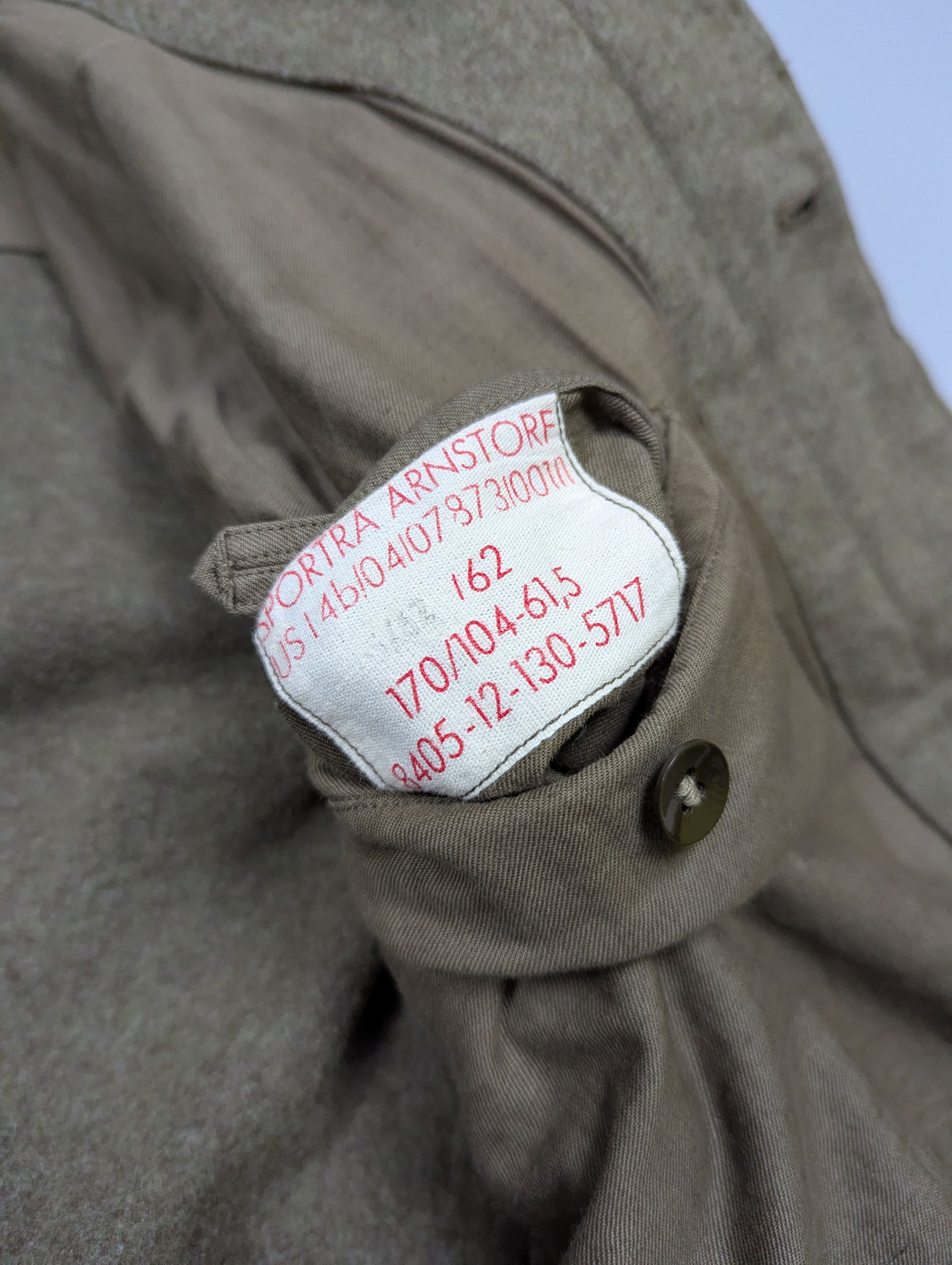 Vintage VTG 1960 Military German Wool Army Vest / Sleeveless Jacket Size US M / EU 48-50 / 2 - 15 Thumbnail