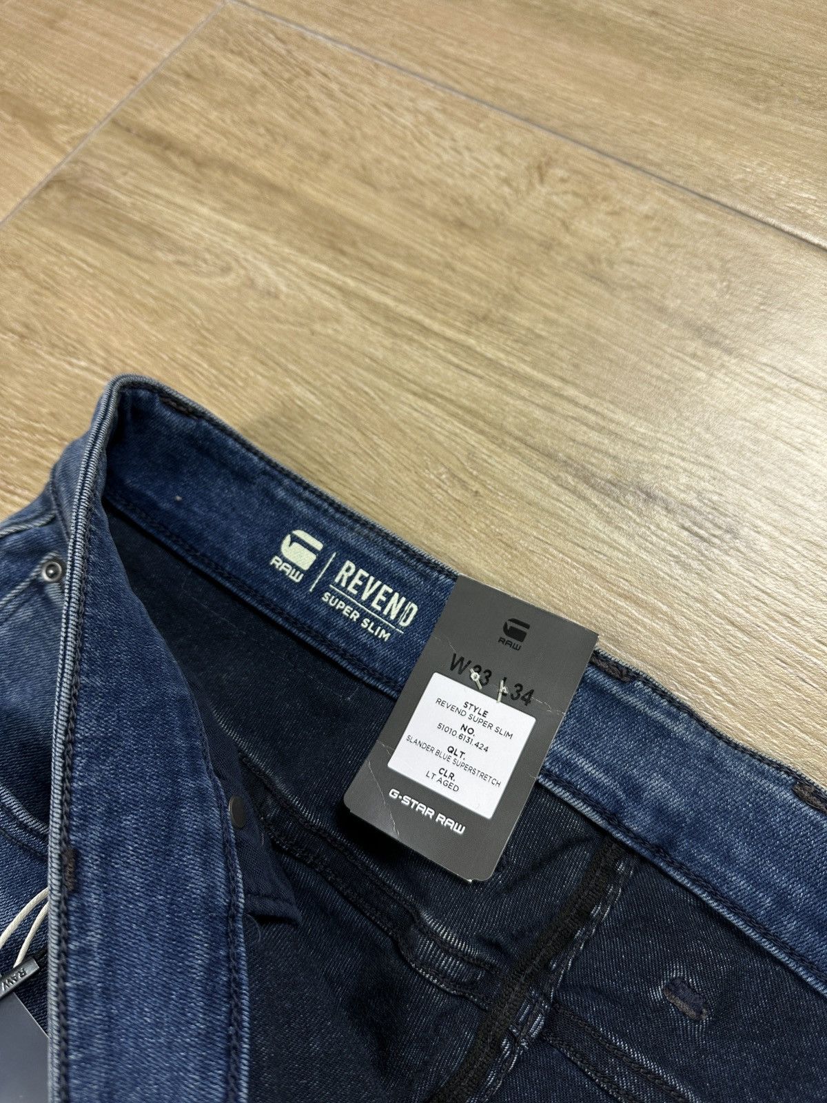 G-Star NEW🏷️ G-Star Raw Revend Super Slim Denim Jeans Size US 33 - 6 Thumbnail
