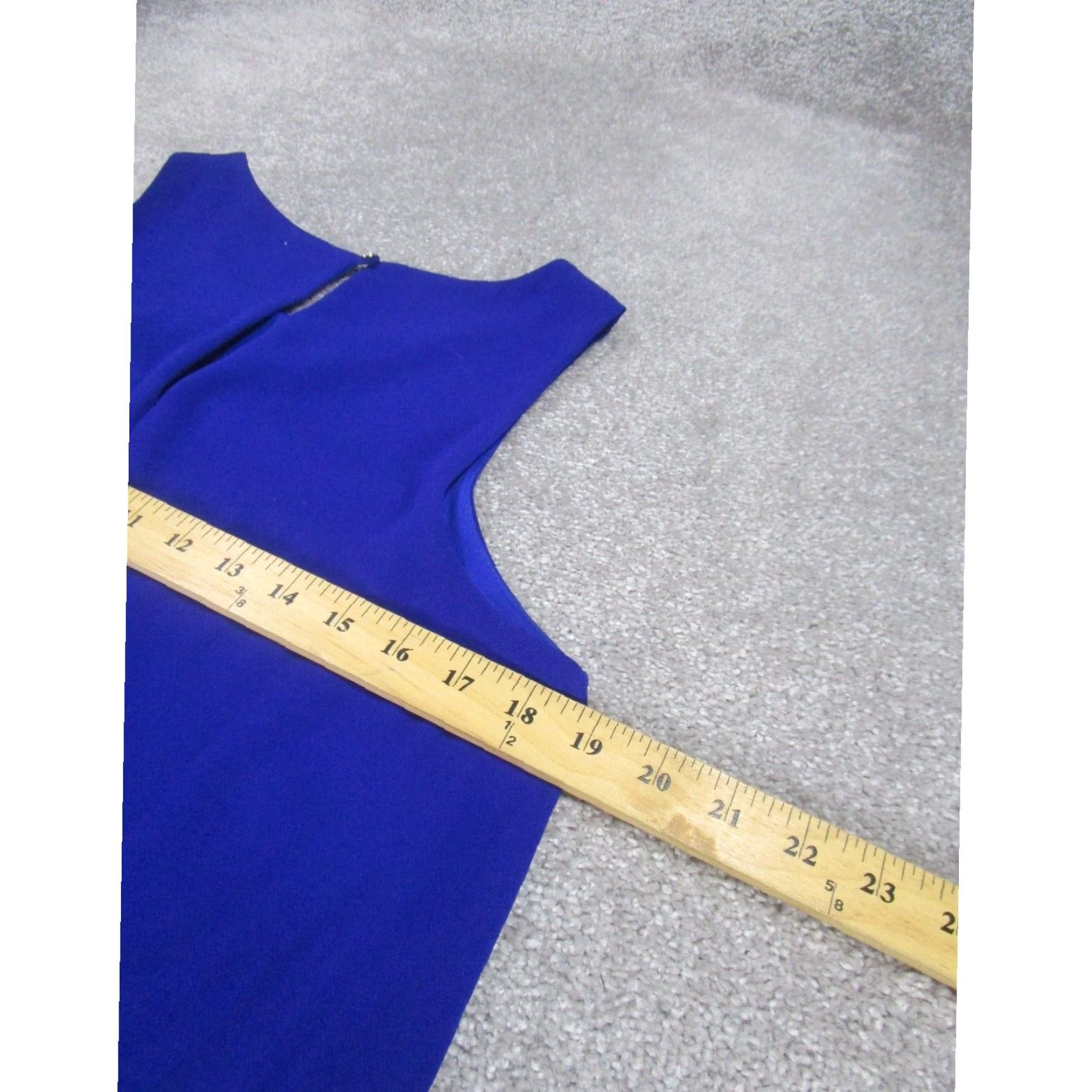 Vintage Everly Womens Medium Blue Boat Neck Shift Dress Size M / US 6-8 / IT 42-44 - 6 Thumbnail