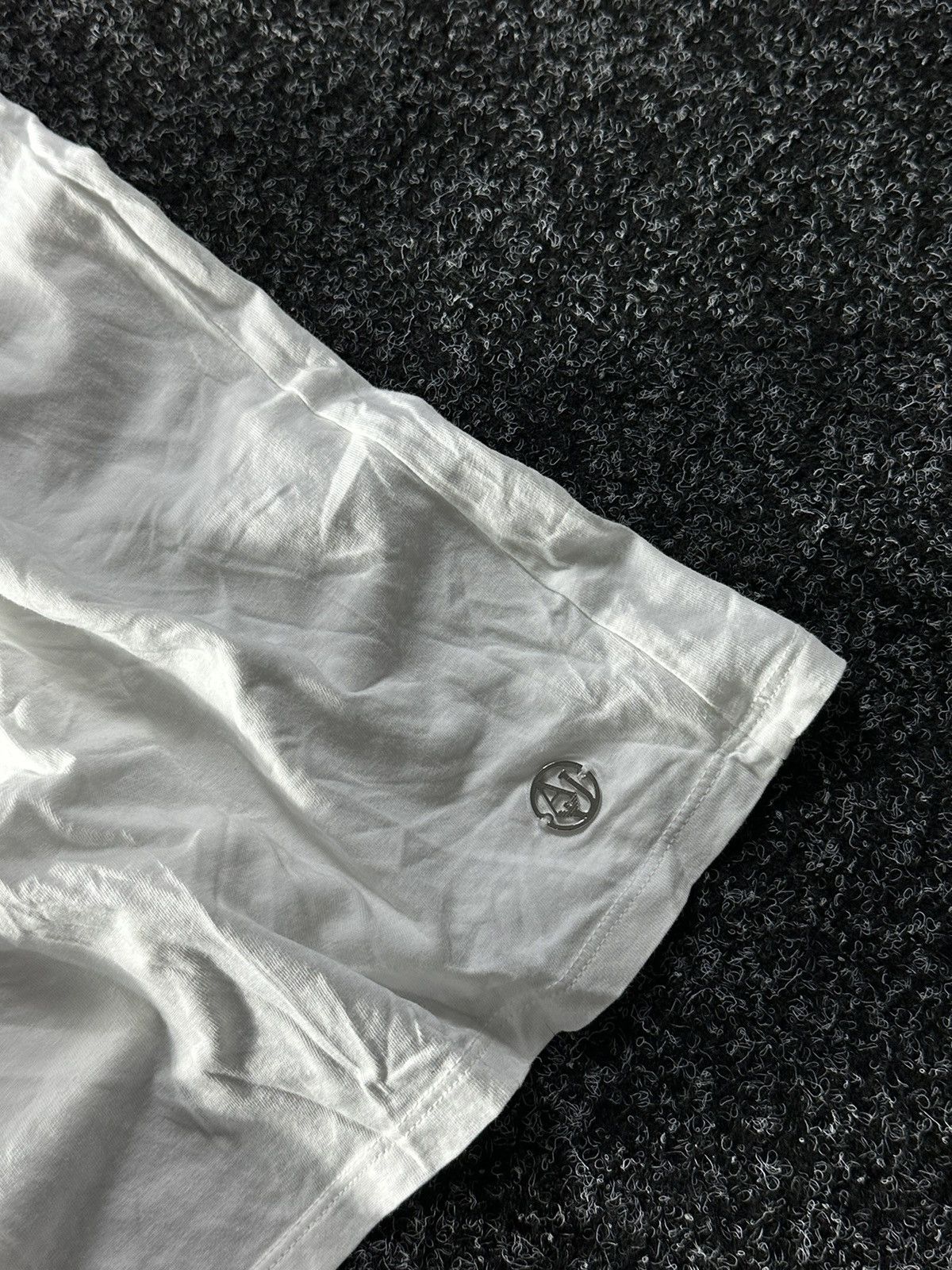Armani × Vintage 🚨VNTG Armani Jeans big monogram SMILE TANK TOP metal logo Size US M / EU 48-50 / 2 - 3 Thumbnail