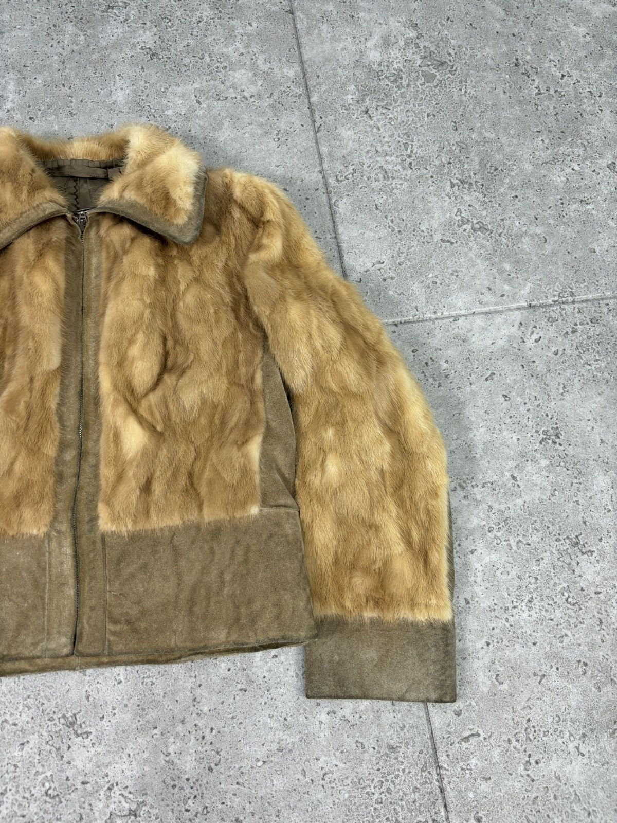 If Six Was Nine × Japanese Brand Japanese Bomber Jacket Real Fur/Leather Style Y2K Cropped Size US S / EU 44-46 / 1 - 3 Thumbnail
