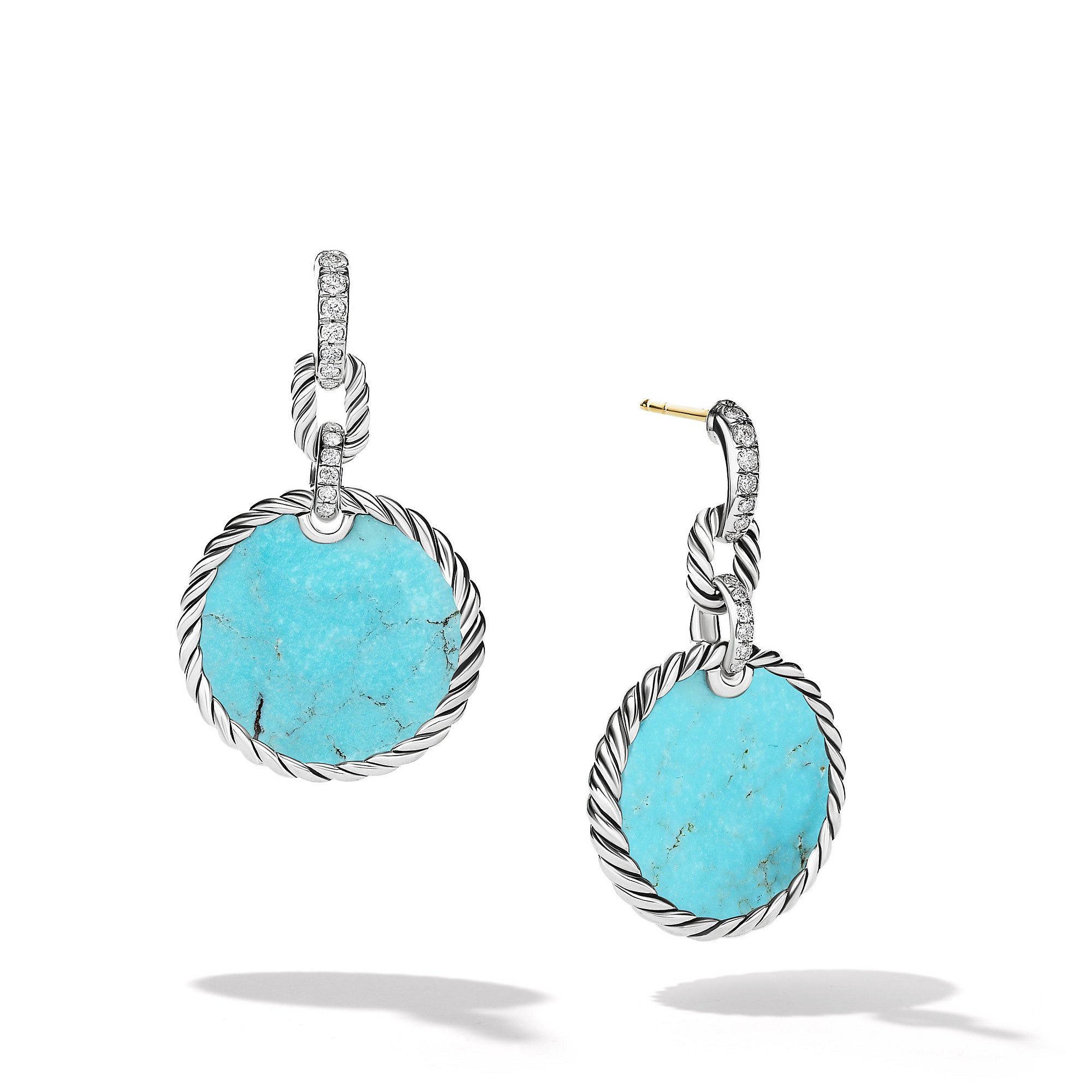 David Yurman o1w1db10525 E17075D Earrings in Silver and Pave Diamond Size ONE SIZE - 1 Preview