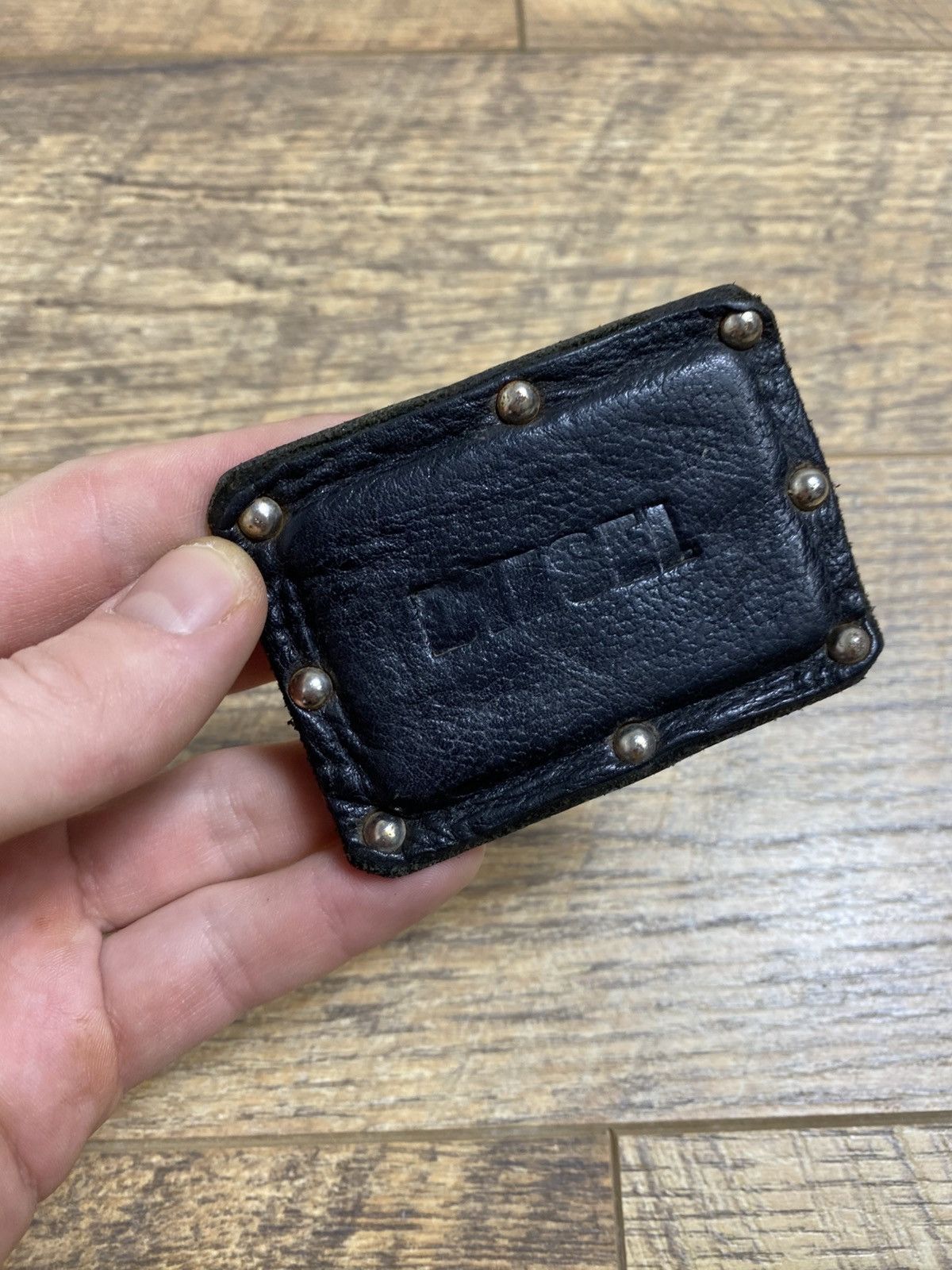 Diesel Diesel Vintage Studded Leather Logo Buckle 00s Grunge Size ONE SIZE - 1 Thumbnail