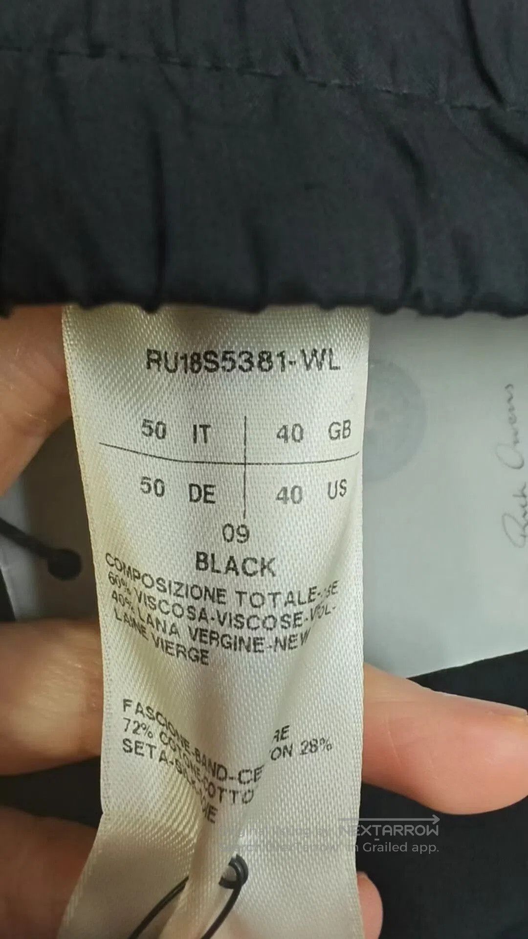 Rick Owens Rick Owens Men's Dropped Crotch Pants. Size US 32 / EU 48 - 5 Thumbnail