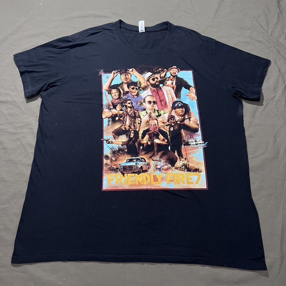 The Game Friendly Fire 7 Promo Tee Video game Gaming live stream Size US XXL / EU 58 / 5 - 2 Thumbnail