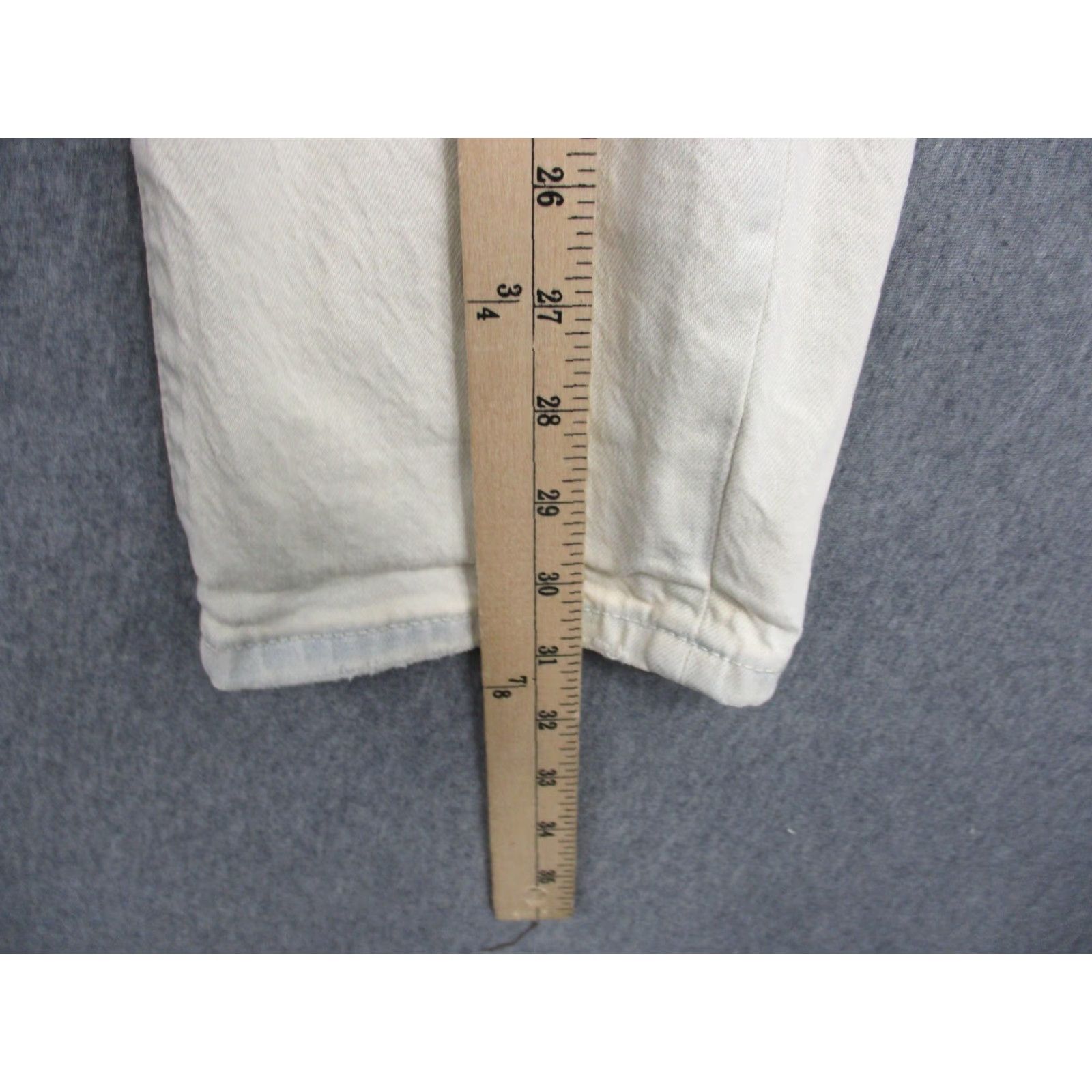 Vintage Pilcro Jeans Womens 28 White Distressed Slim Boyfriend Mid Rise Denim Ripped Pants Size 28" / US 6 / IT 42 - 5 Thumbnail