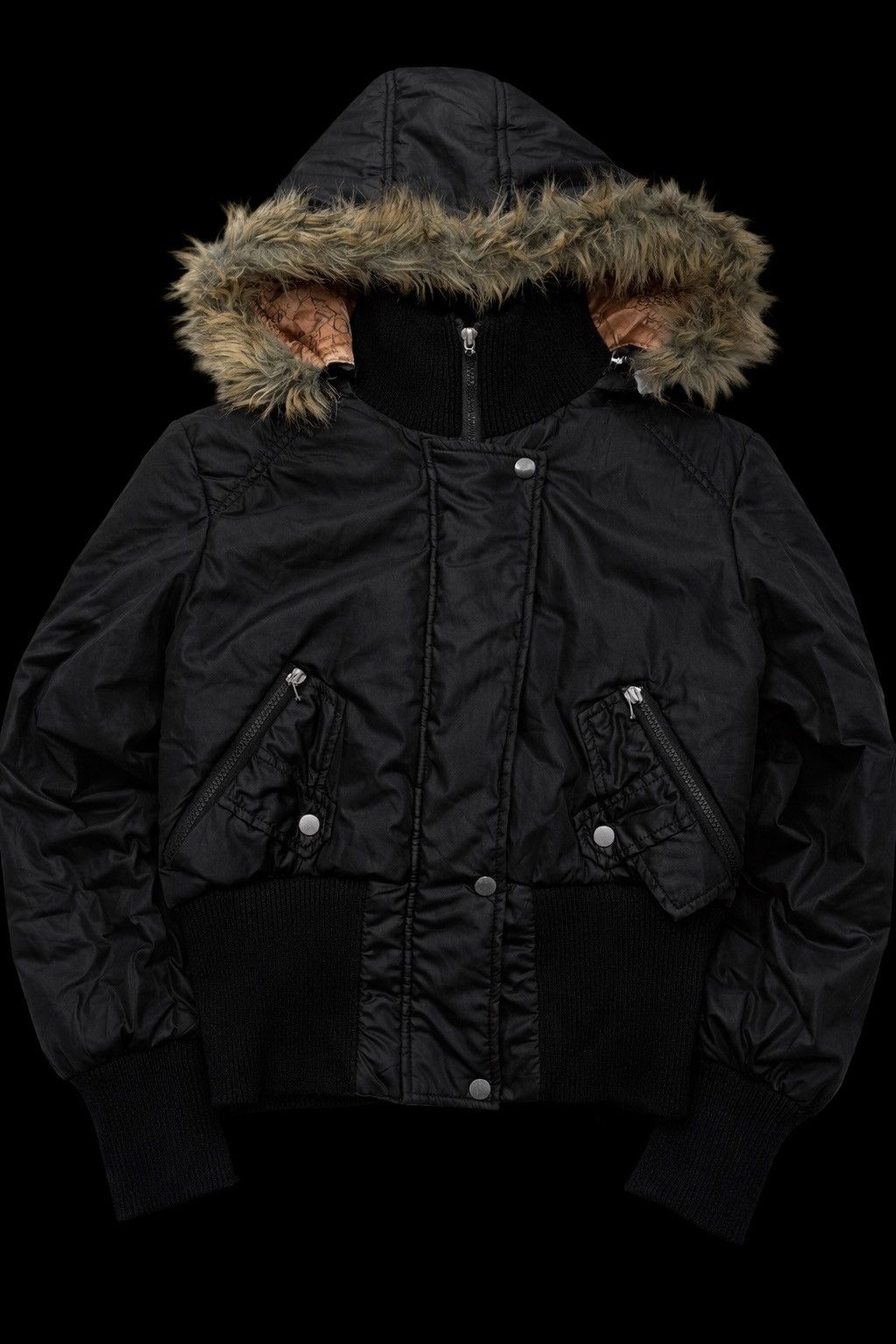 Other Vintage Y2K Puffer Alaska Jacket Baddie Skinny Bomber Size L / US 10 / IT 46 - 1 Thumbnail