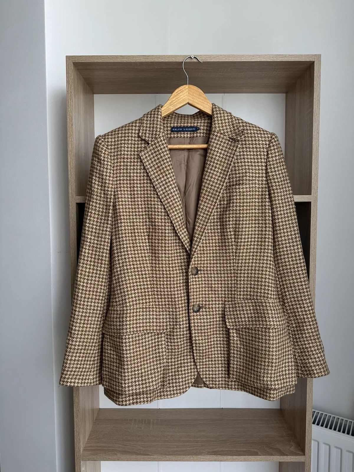 Vintage Polo Ralph Lauren Chaps Cage Beige Blazer