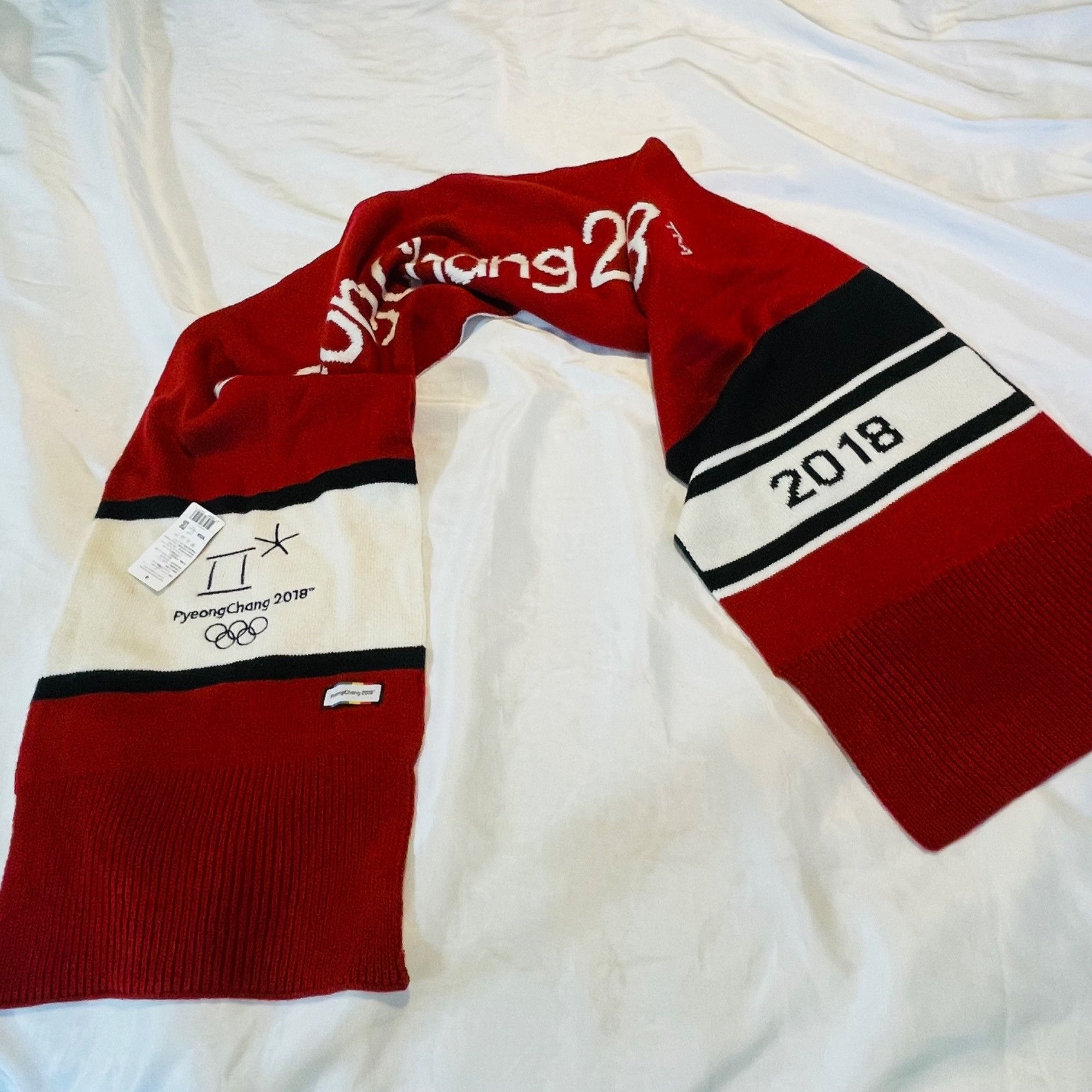 Other PyeongChang 2018 Official Red Olympic Winter Games Scarf Wor Size ONE SIZE - 9 Thumbnail