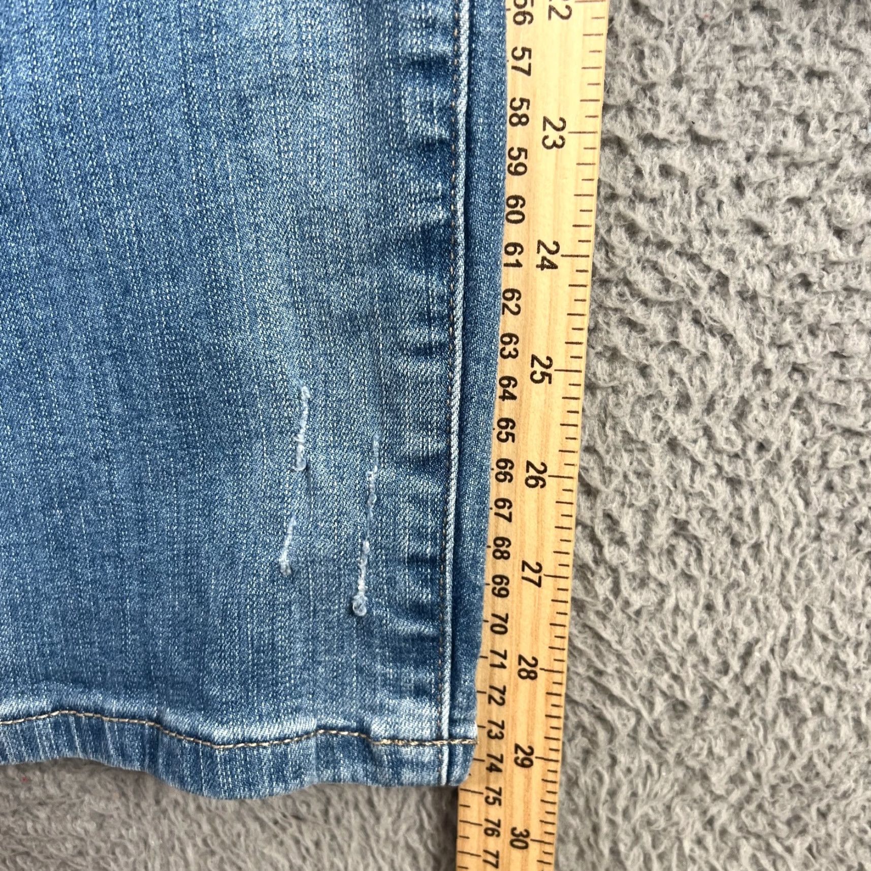 Torrid Torrid Women's Plus Size 22 Boyfriend Straight Jeans Blue Cotton Blend Zip Size 40" / US 18 - 3 Thumbnail
