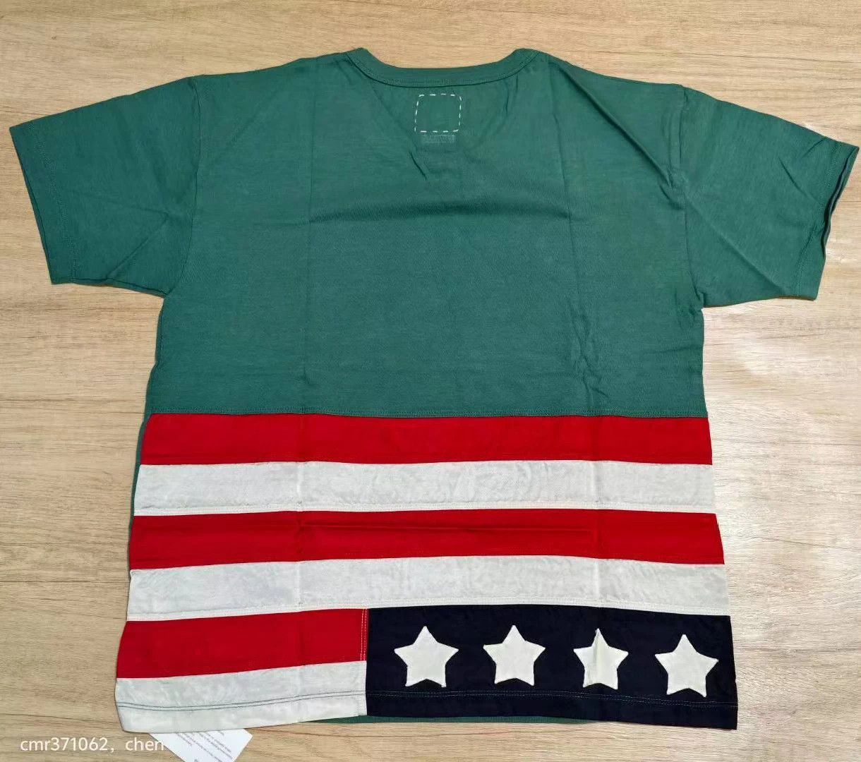 Visvim Green Flag Print Short Sleeve Shirt Size US S / EU 44-46 / 1 - 1 Thumbnail