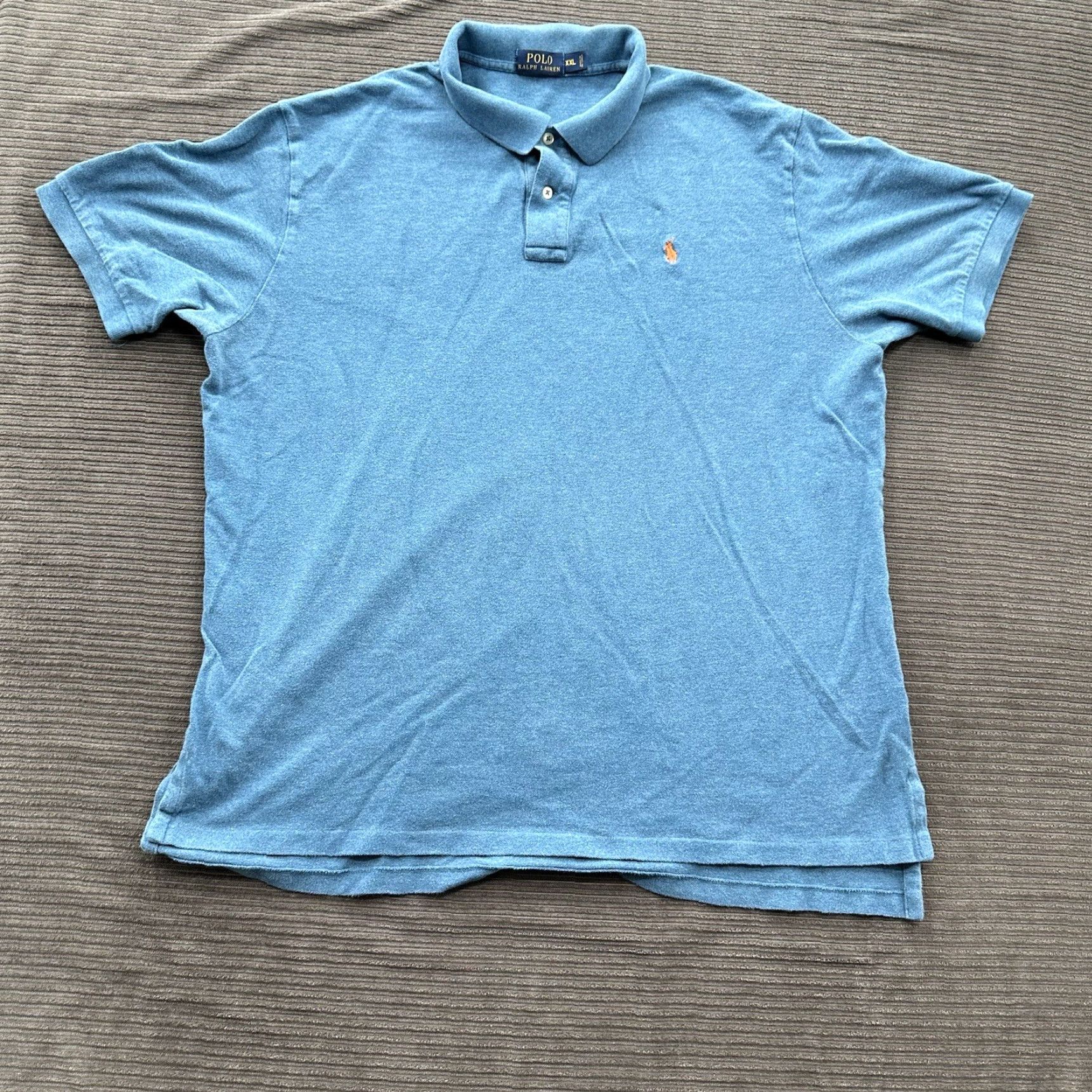 Ralph Lauren Polo Ralph Lauren Polo Shirt Men 2XL Blue Cotton Golf Preppy Casual Polo Shirt Mens Blue 2XL Size US XXL / EU 58 / 5 - 2 Thumbnail