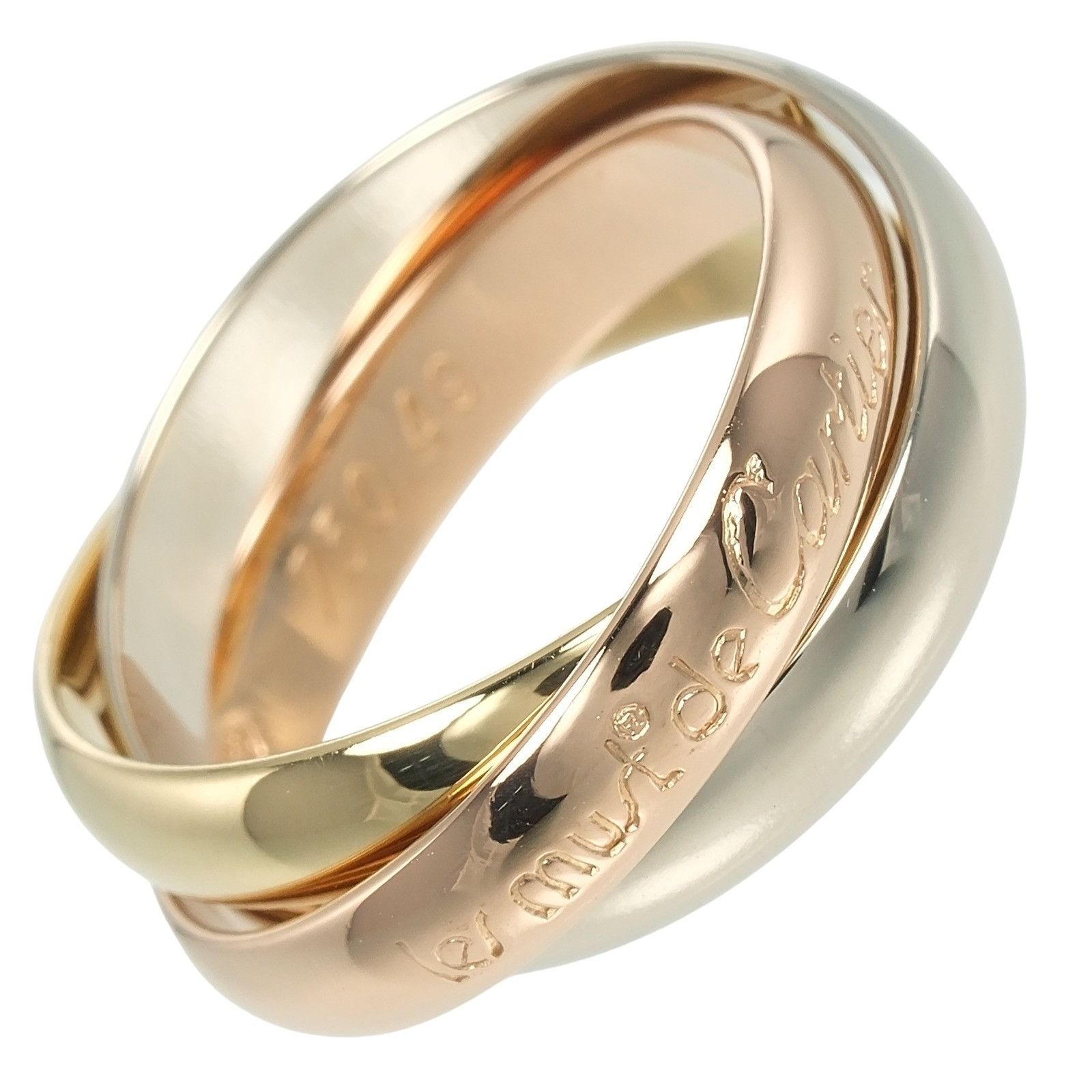 Cartier Cartier Cartier Trinity Au750 Ring Size 9 Metal Ring Size ONE SIZE - 1 Thumbnail