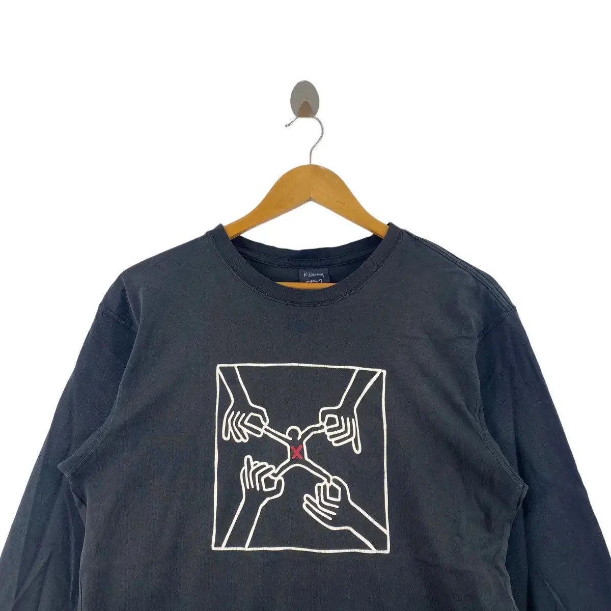 Keith Haring × Uniqlo UNIQLO x KEITH HARING STRESS Pop Art Tee Shirt Long Sleeve Size US M / EU 48-50 / 2 - 2 Thumbnail