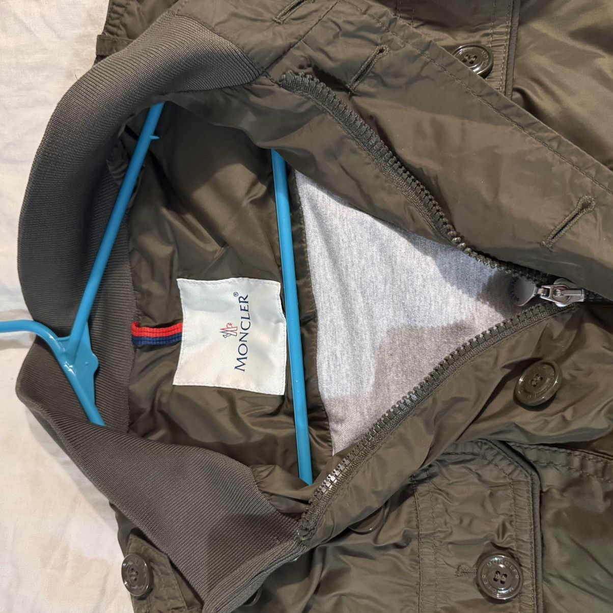 Moncler Moncler DELONIX GIUBBOTTO jacket Olive Green Size (6) XL Size US XL / EU 56 / 4 - 15 Thumbnail