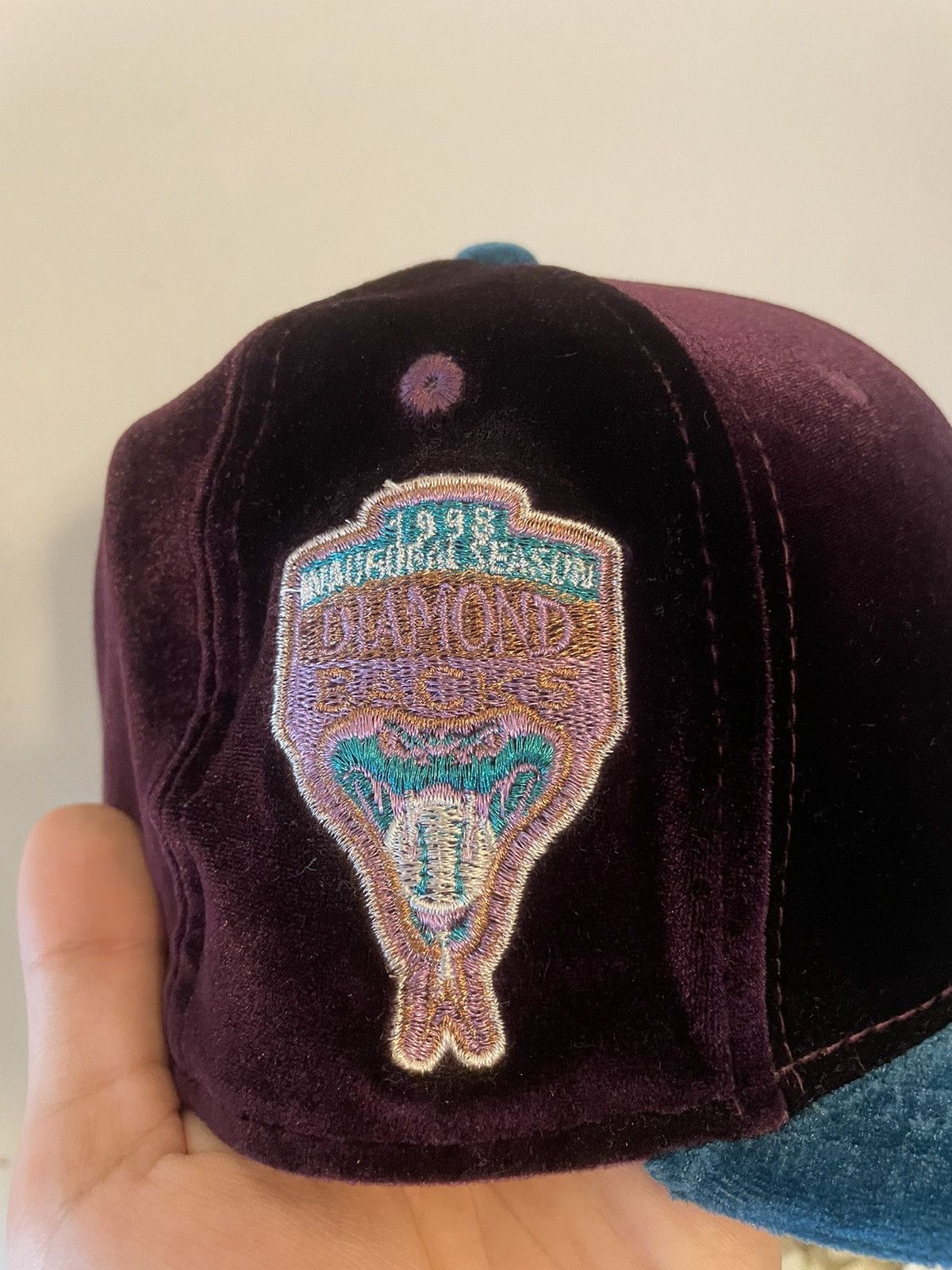 Myfitteds Arizona diamondbacks velour 1998 inaugural 7 1/8