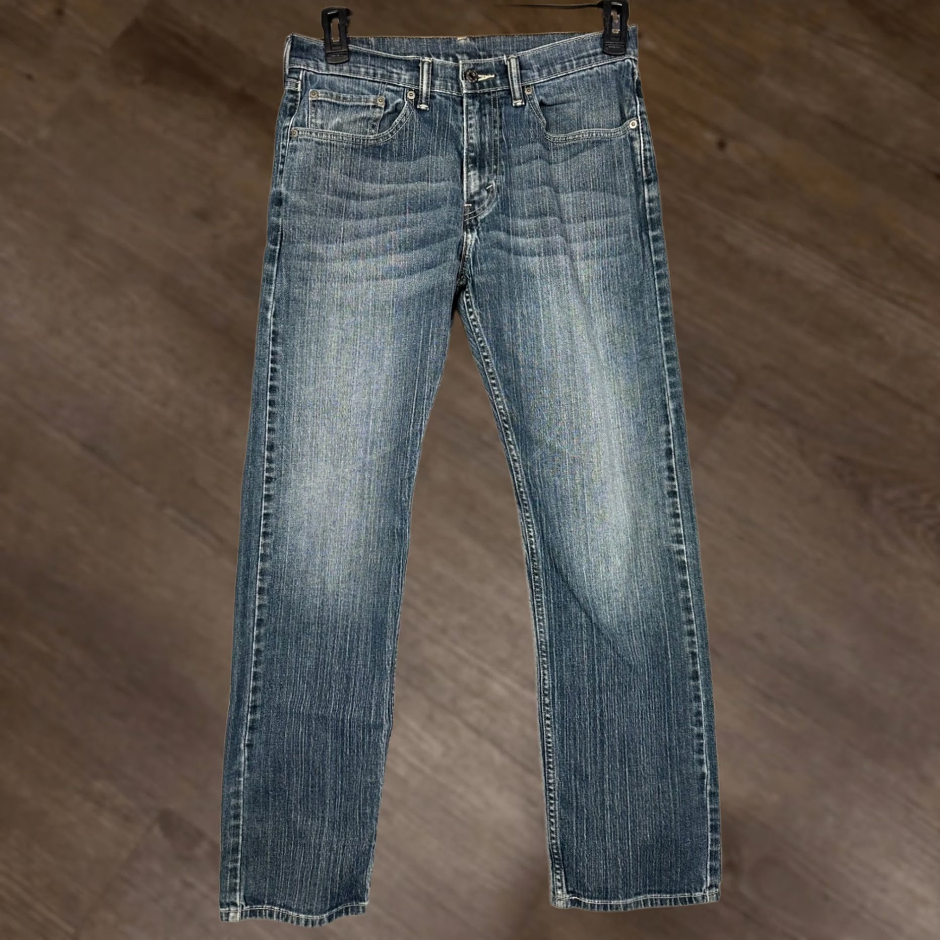 Levi's Levi's 505 Jeans Mens 31X32 Blue Regular Straight Distressed 5-Pocket EUC Jeans Regular Mens Blue 5-Pocket Straight 31X32 EUC Size US 31 - 1 Thumbnail