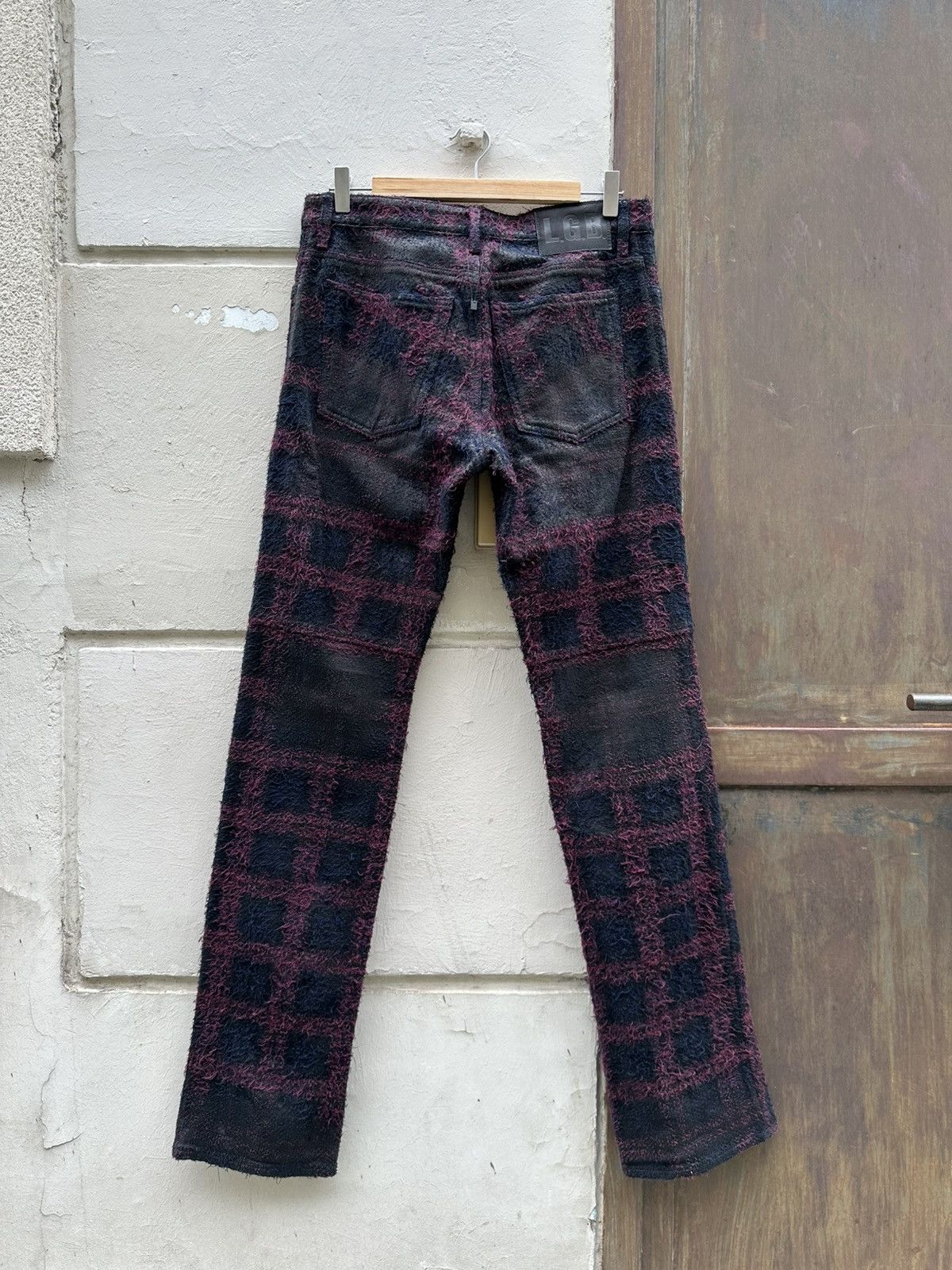 Le Grande Bleu (L.G.B.) LGB tweed leather pants Size US 31 - 3 Thumbnail