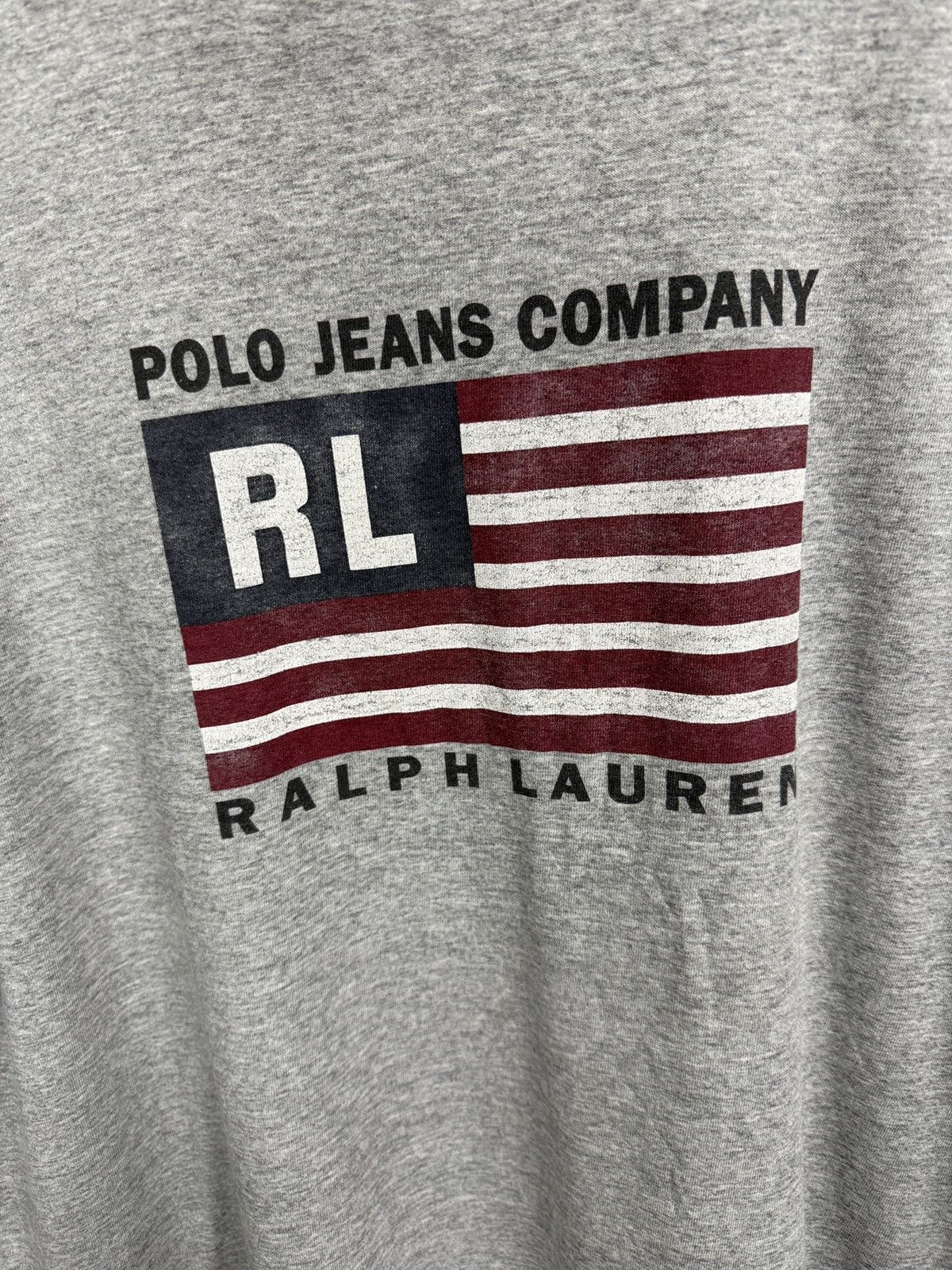 Polo Ralph Lauren 🇺🇸 Vintage 90s Ralph Lauren USA Flag Polo Jeans Company Tee Size US XL / EU 56 / 4 - 6 Thumbnail
