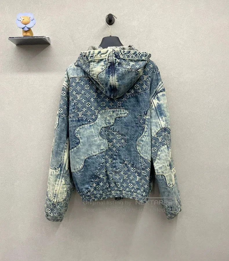Louis Vuitton Louis Vuitton Denim Jacket with Hood . Size US L / EU 52-54 / 3 - 4 Thumbnail