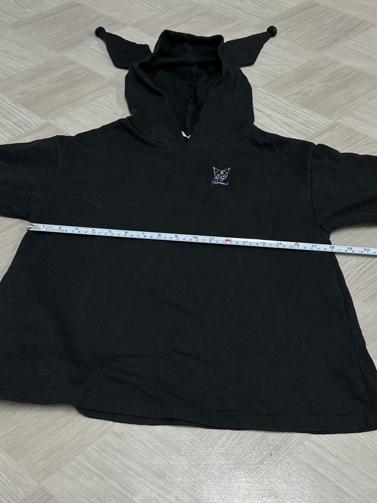 Anime Anime Kuromi Anime Cartoon Embroidered Design Black Hoodie Size US M / EU 48-50 / 2 - 7 Thumbnail