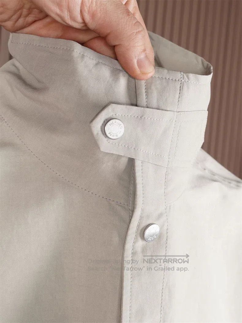 Hermes Hermes Lightweight Stand Collar Jacket Size US M / EU 48-50 / 2 - 8 Thumbnail