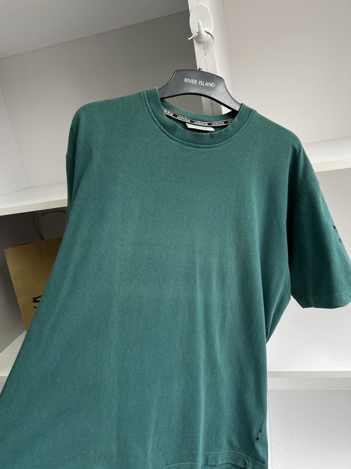 Adidas × Vintage Vintage Adidas Green 90s style T-Shirt Size US L / EU 52-54 / 3 - 11 Thumbnail