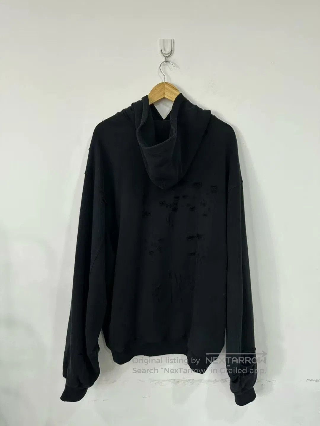 Balenciaga balenciaga oversized distressed hoodie size xs. Size US XS / EU 42 / 0 - 2 Thumbnail