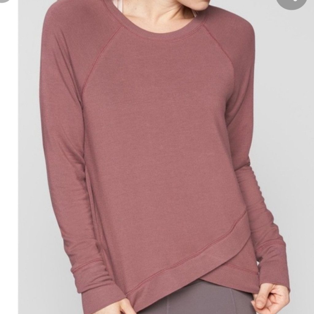 Athleta Athleta Serenity purple long sleeve workout sweatshirt sz S Size S / US 4 / IT 40 - 2 Thumbnail