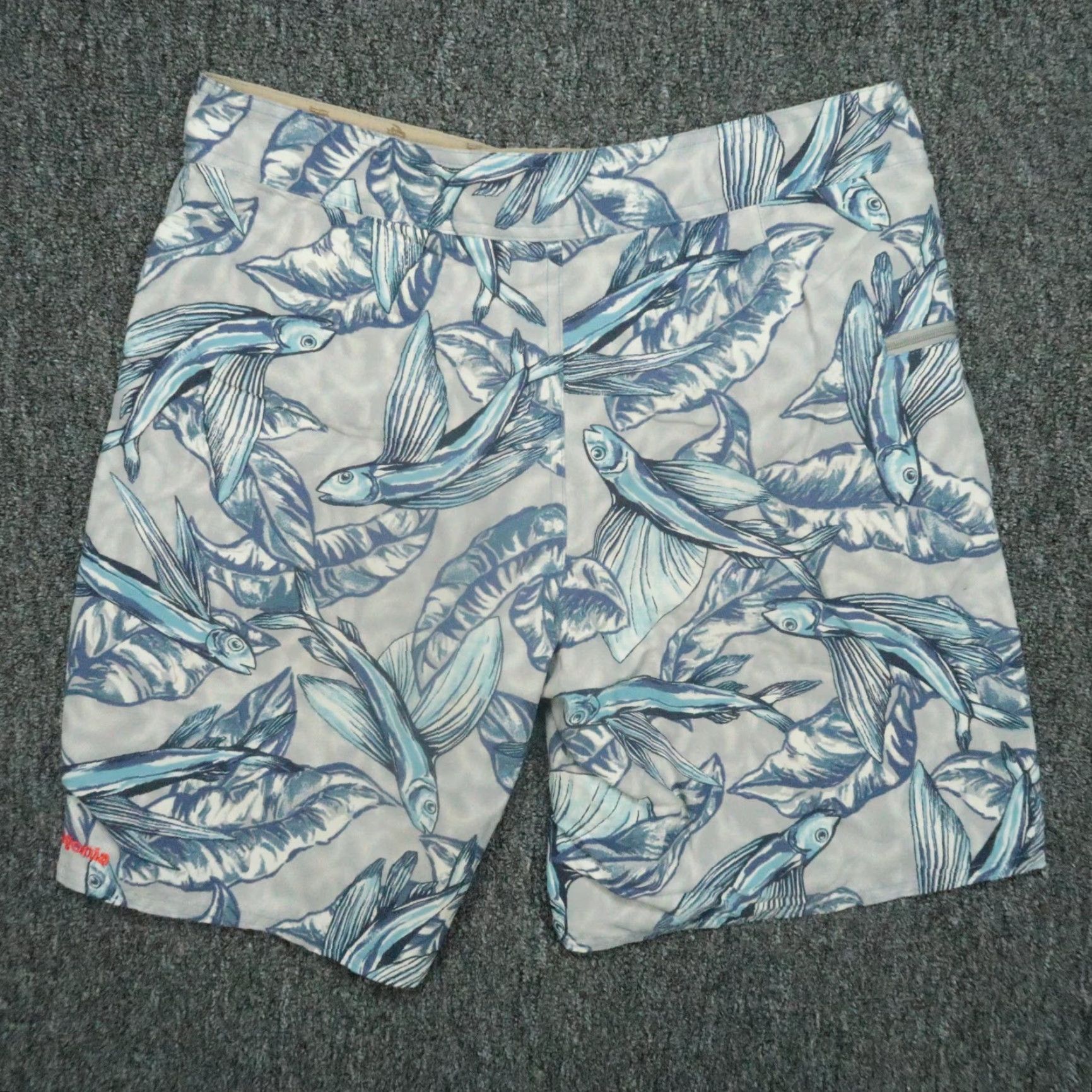 Patagonia Patagonia Board Shorts Mens 30 Blue Printed Wavefarer Flying Fish Swim Size US 30 / EU 46 - 5 Thumbnail