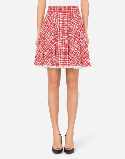 Dolce & Gabbana o1y0925 Mini Skirt in Red/White Size 30" / US 8 / IT 44 - 2 Thumbnail