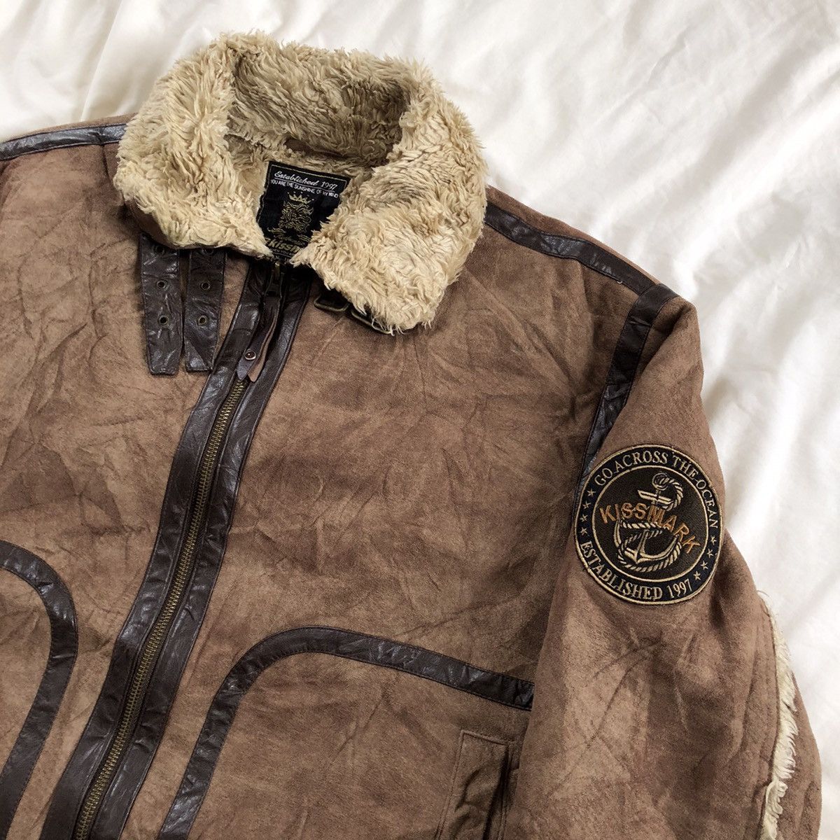 Japanese Brand KISSMARK Type B 3 Shearling Jacket Size US L / EU 52-54 / 3 - 5 Thumbnail